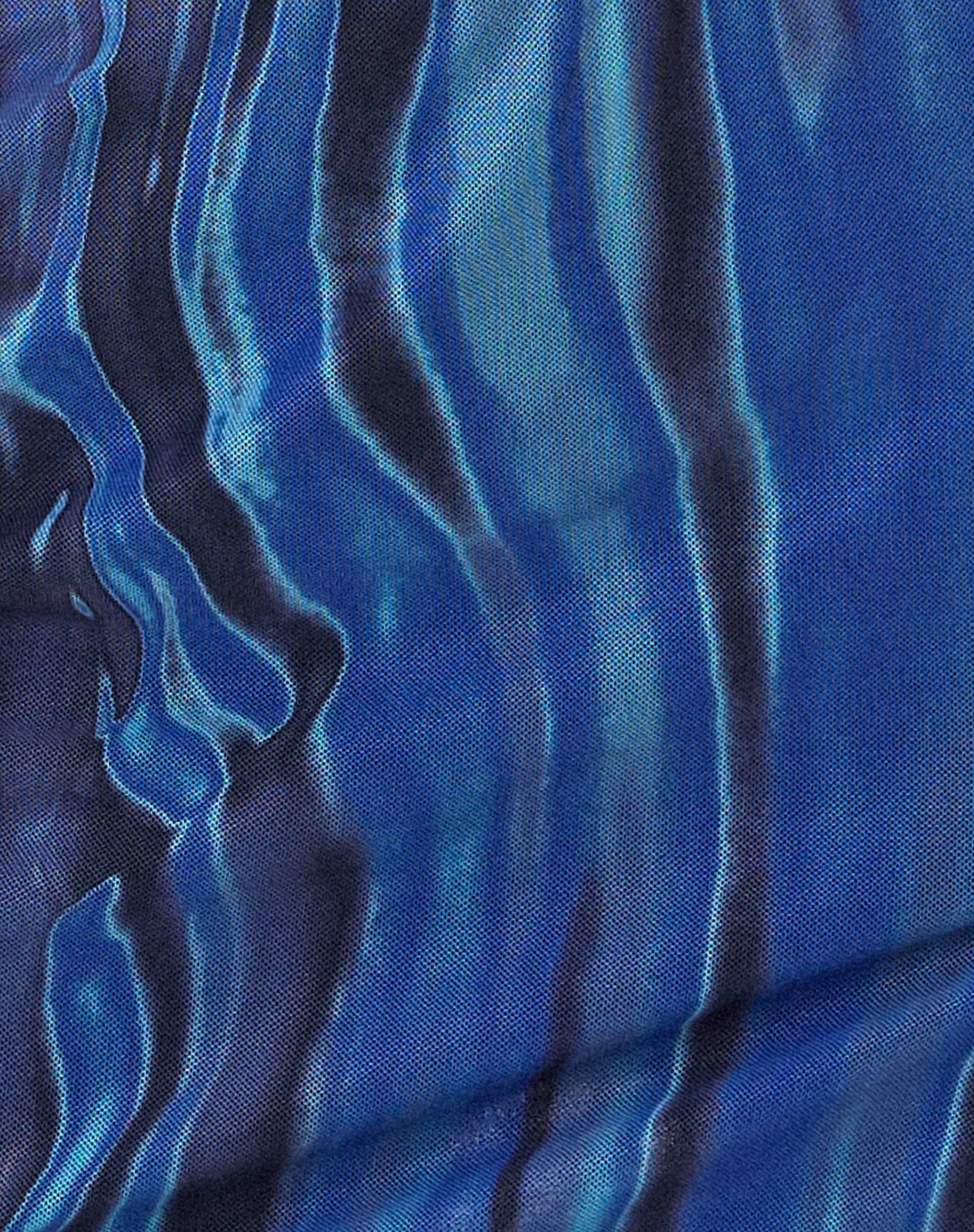 MOTEL X JACQUIE Pelma Mini Skirt in Colour Bleed Blue - Image 7