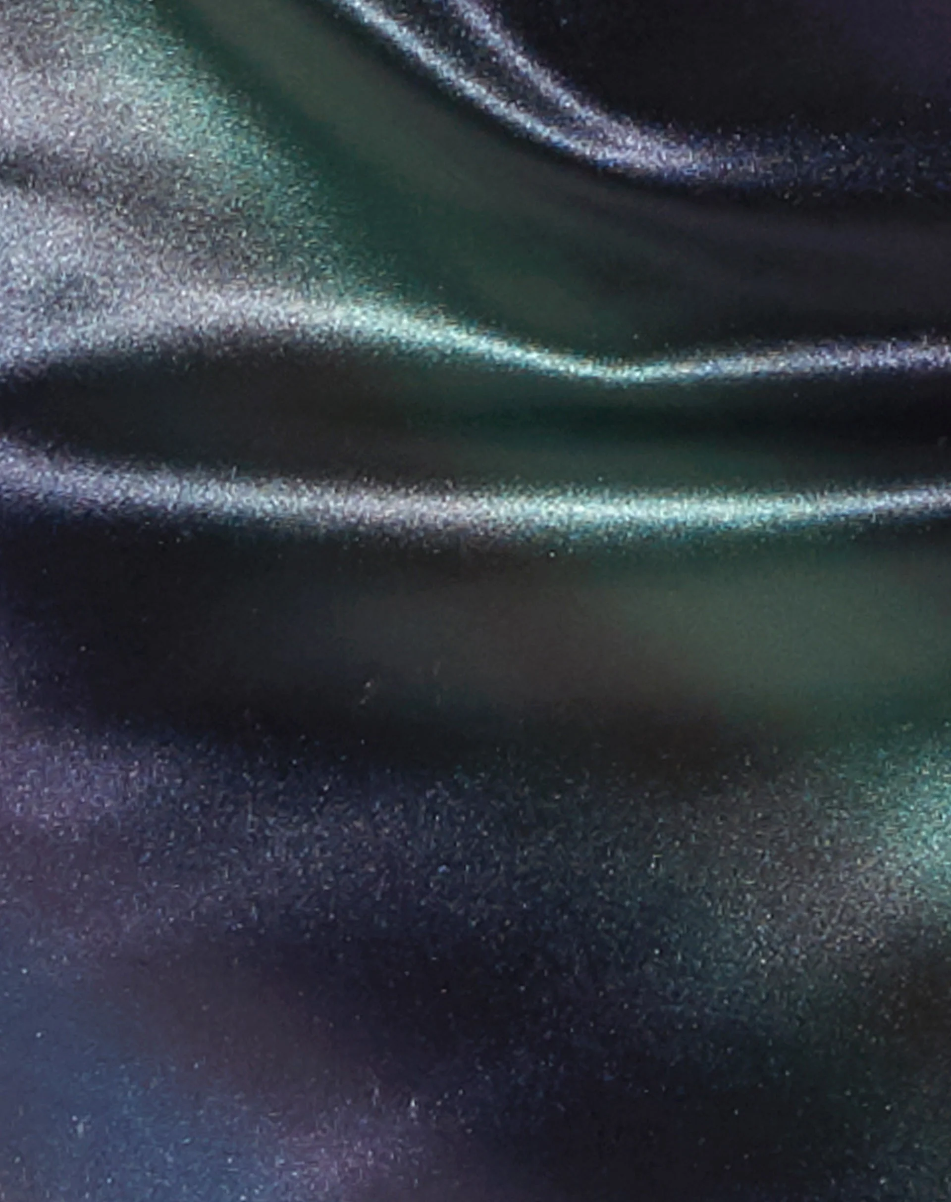Pelma Mini Skirt in Satin Petrol Blue - Image 8