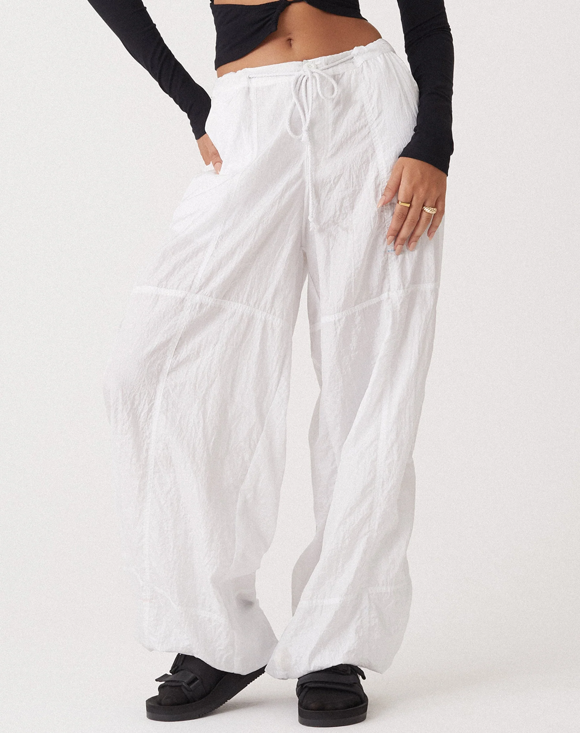 Motel x Olivia Neill Phil Trouser in Parachute Ivory - Image 2
