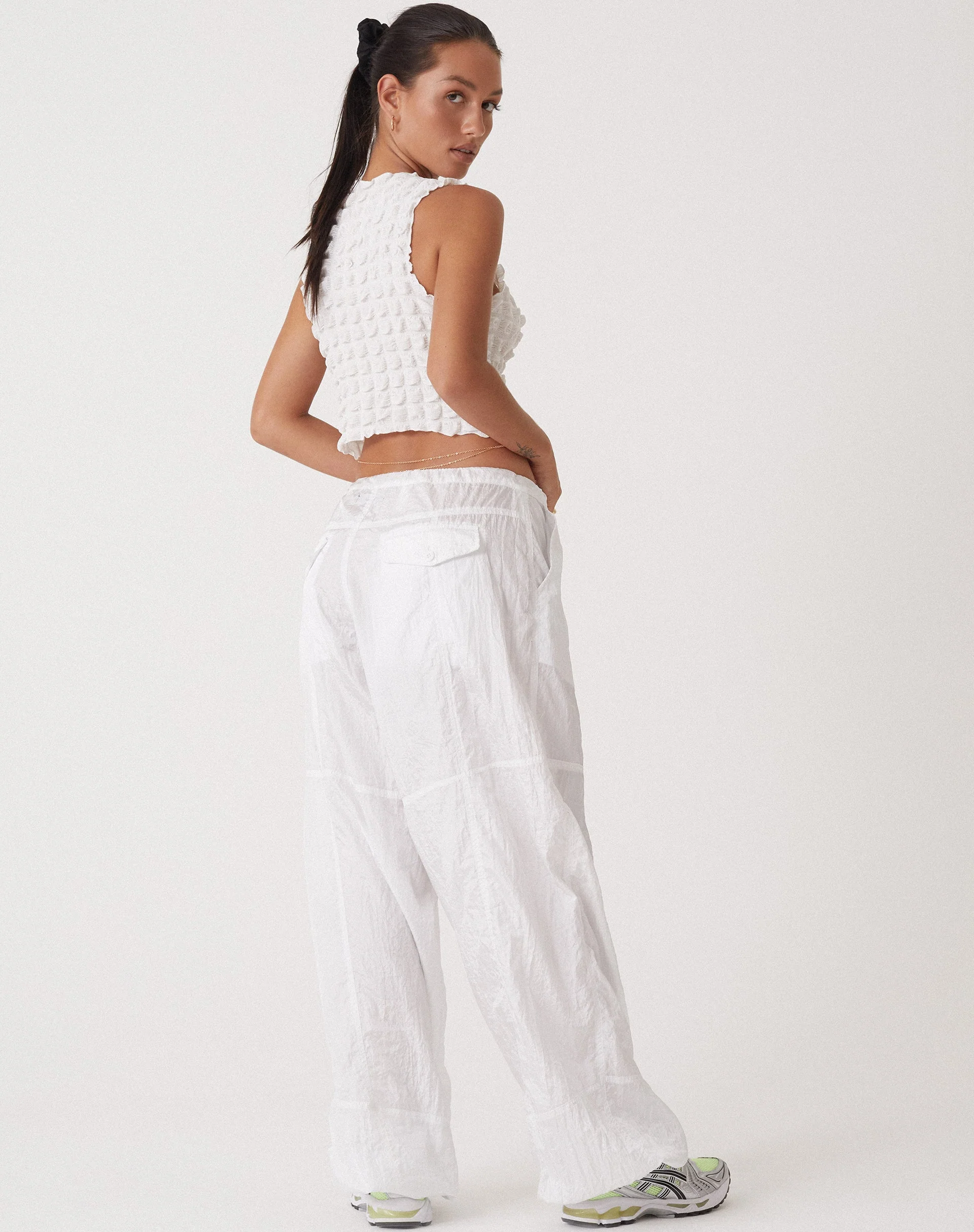 Motel x Olivia Neill Phil Trouser in Parachute Ivory - Image 5