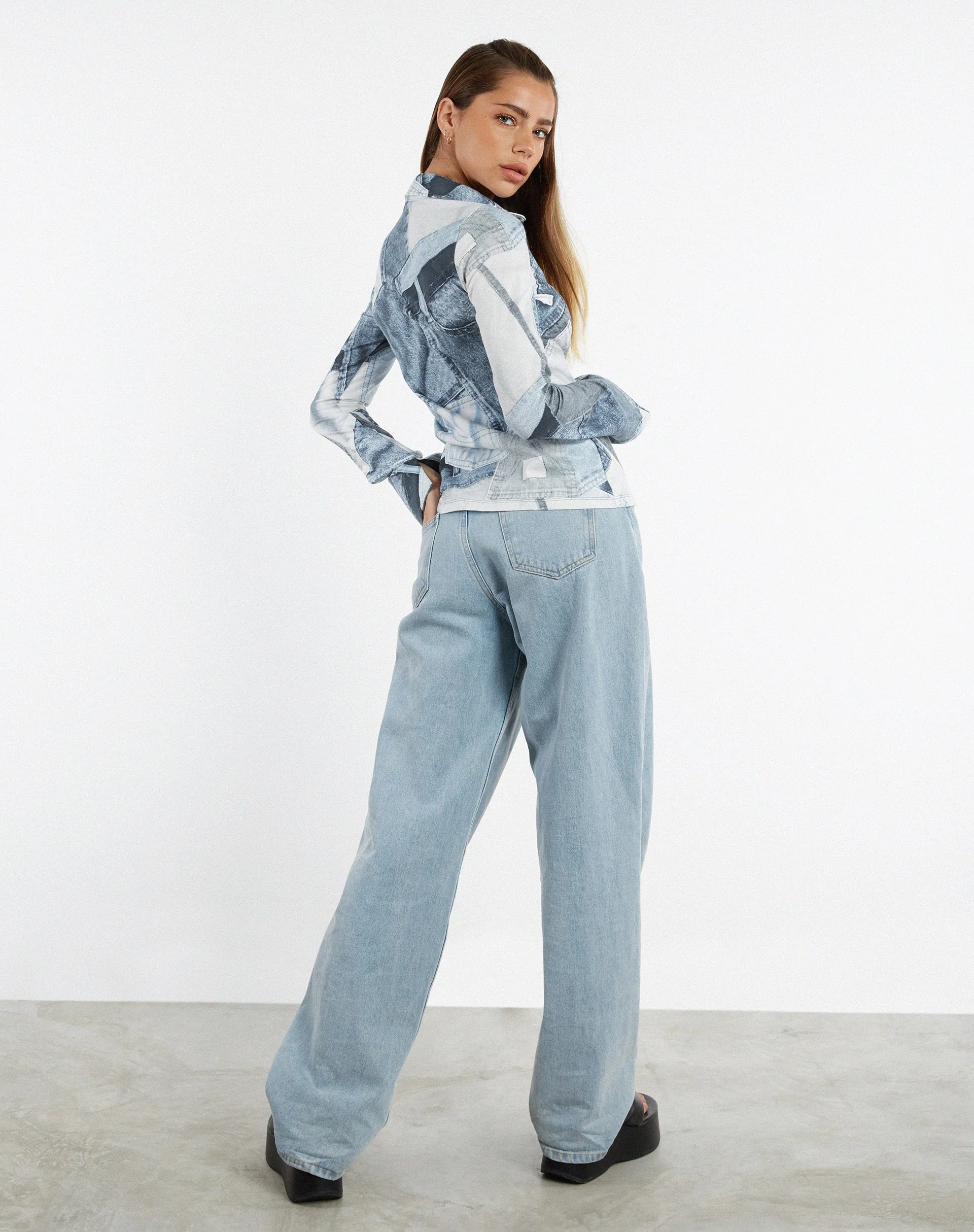Phole Top in Denim Pocket - Image 7