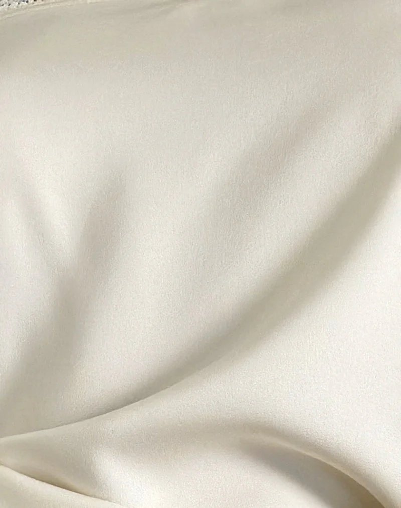 Pitnia Cami Top in Satin Ivory - Image 6