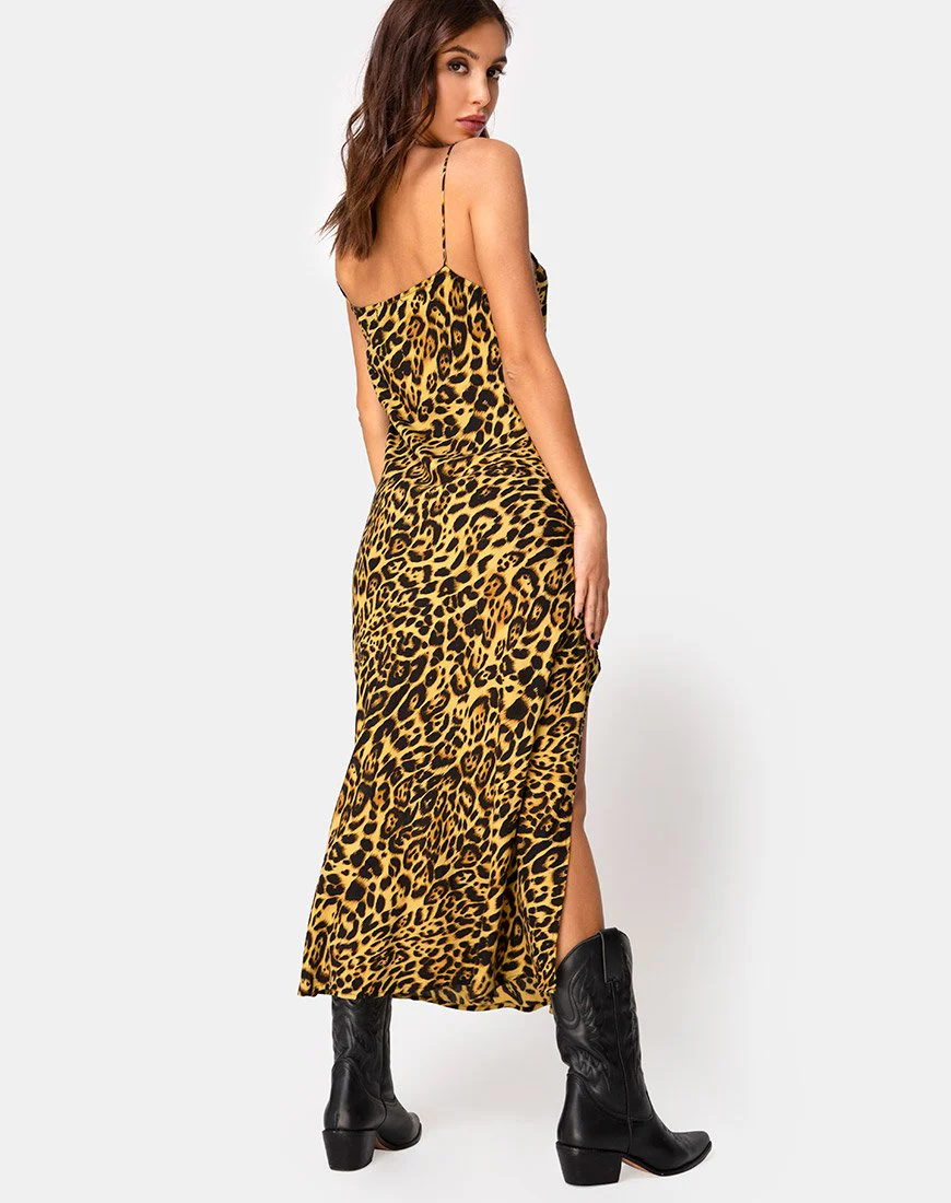 Quinty Dress in Leopard - Image 2