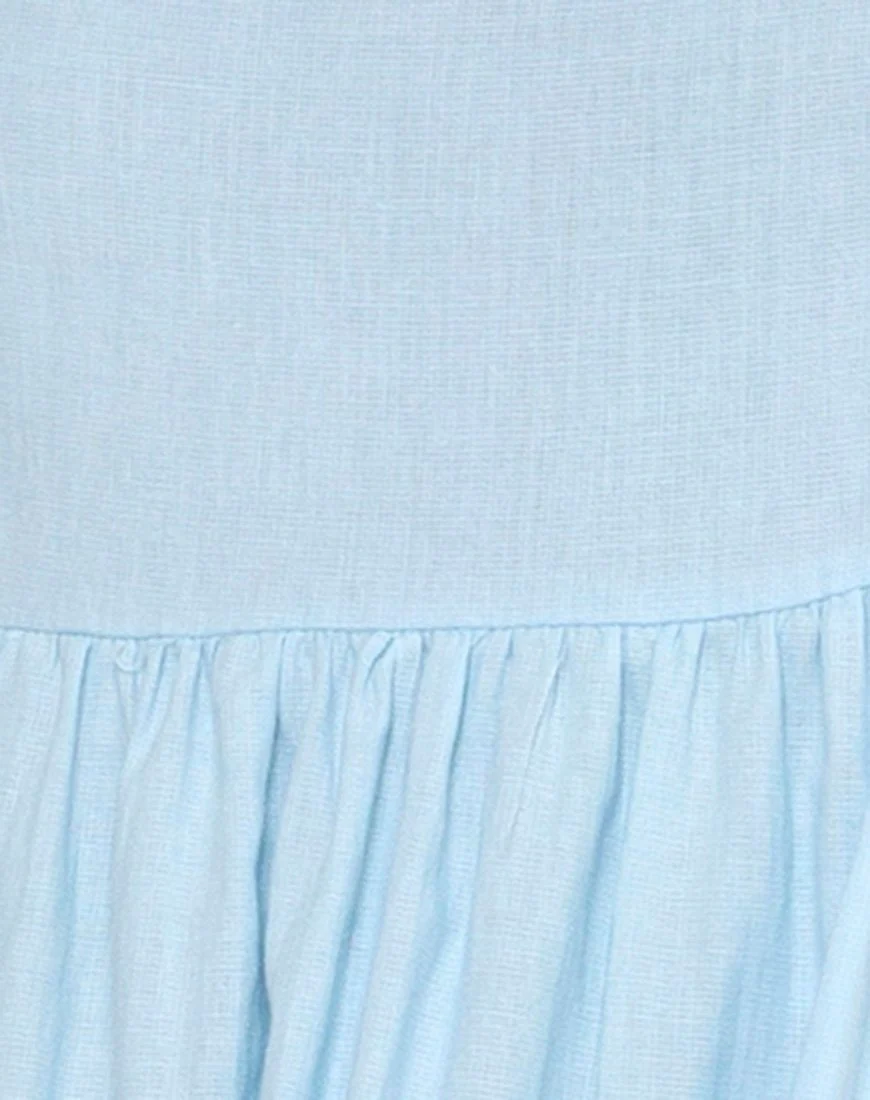 Rachel Midi Dress in Sky Blue - Image 5