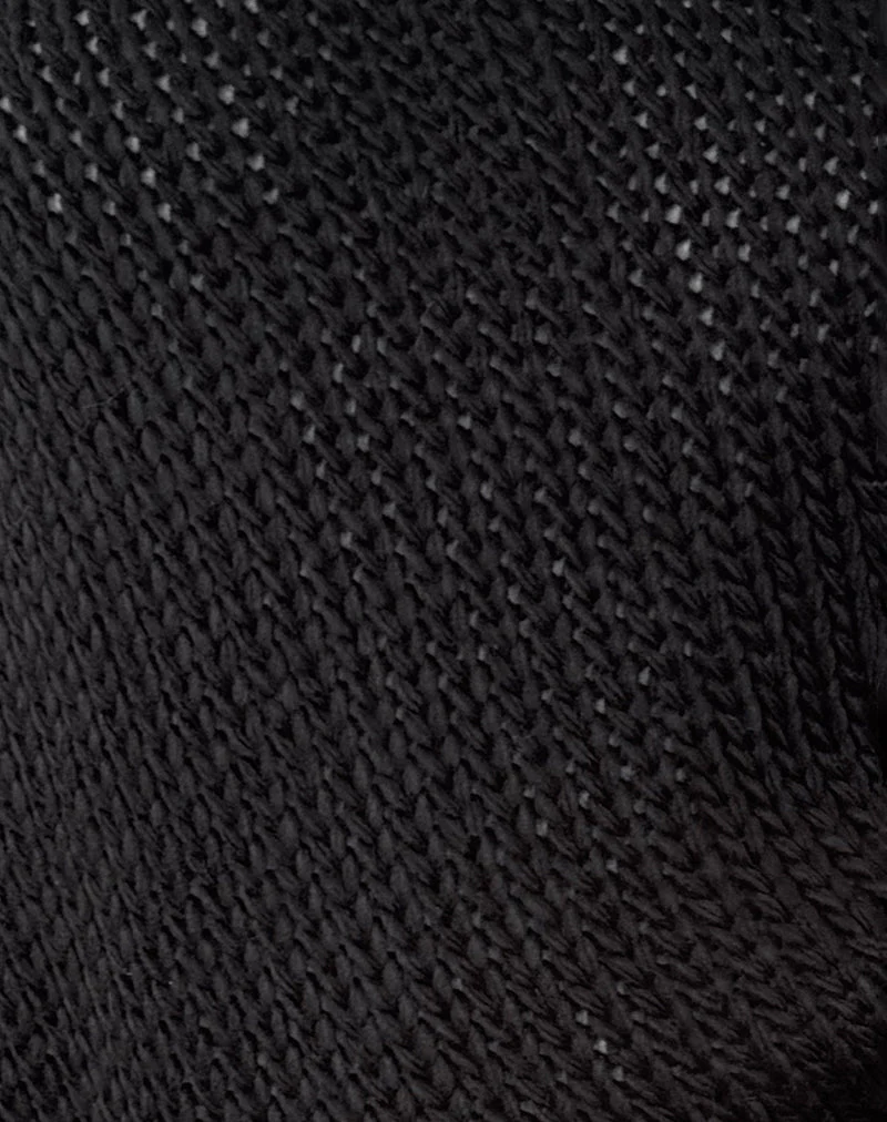 Ranvir Knitted Jumper in Black - Image 6