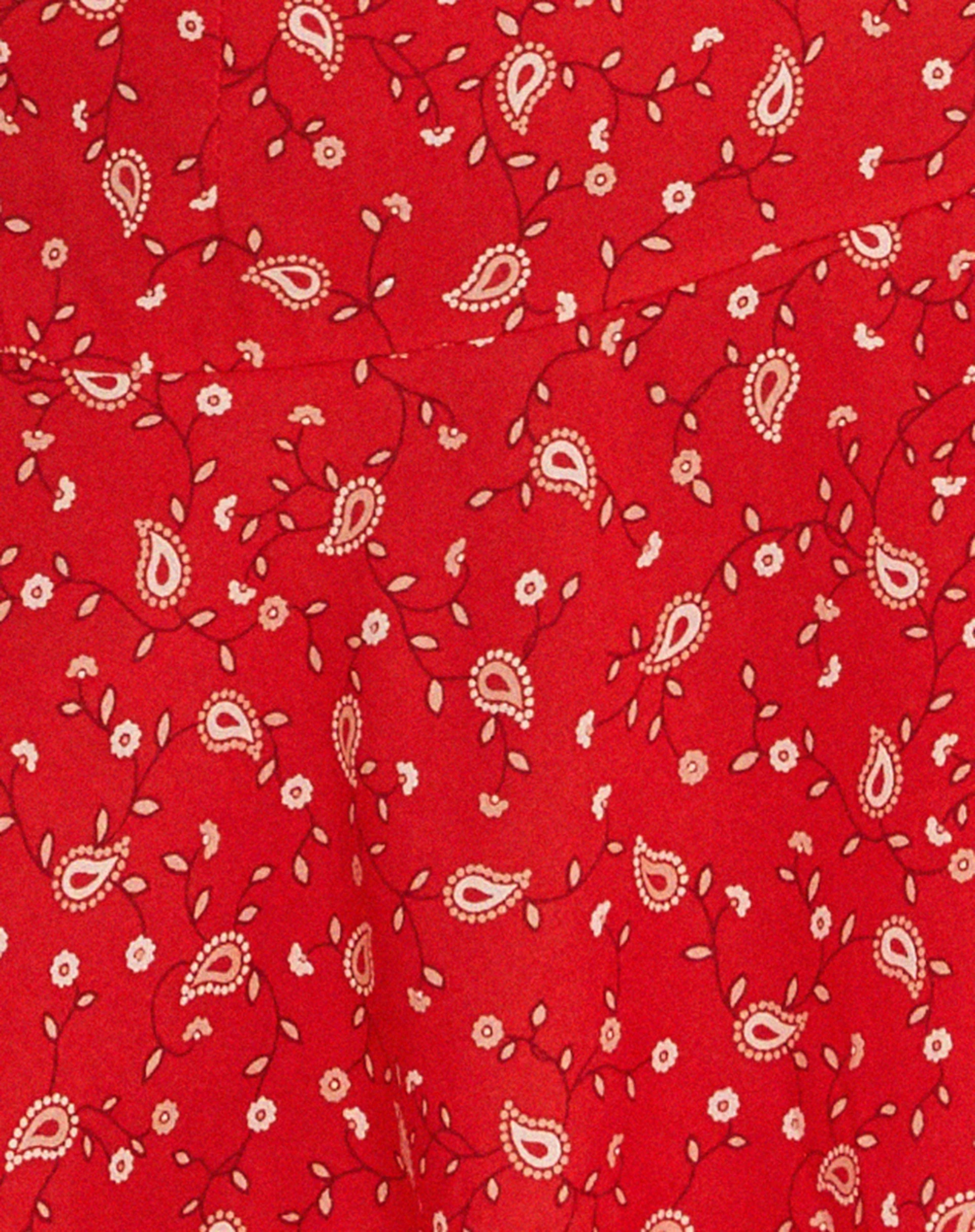 Rara Mini Skirt in Paisley Fun Red - Image 5