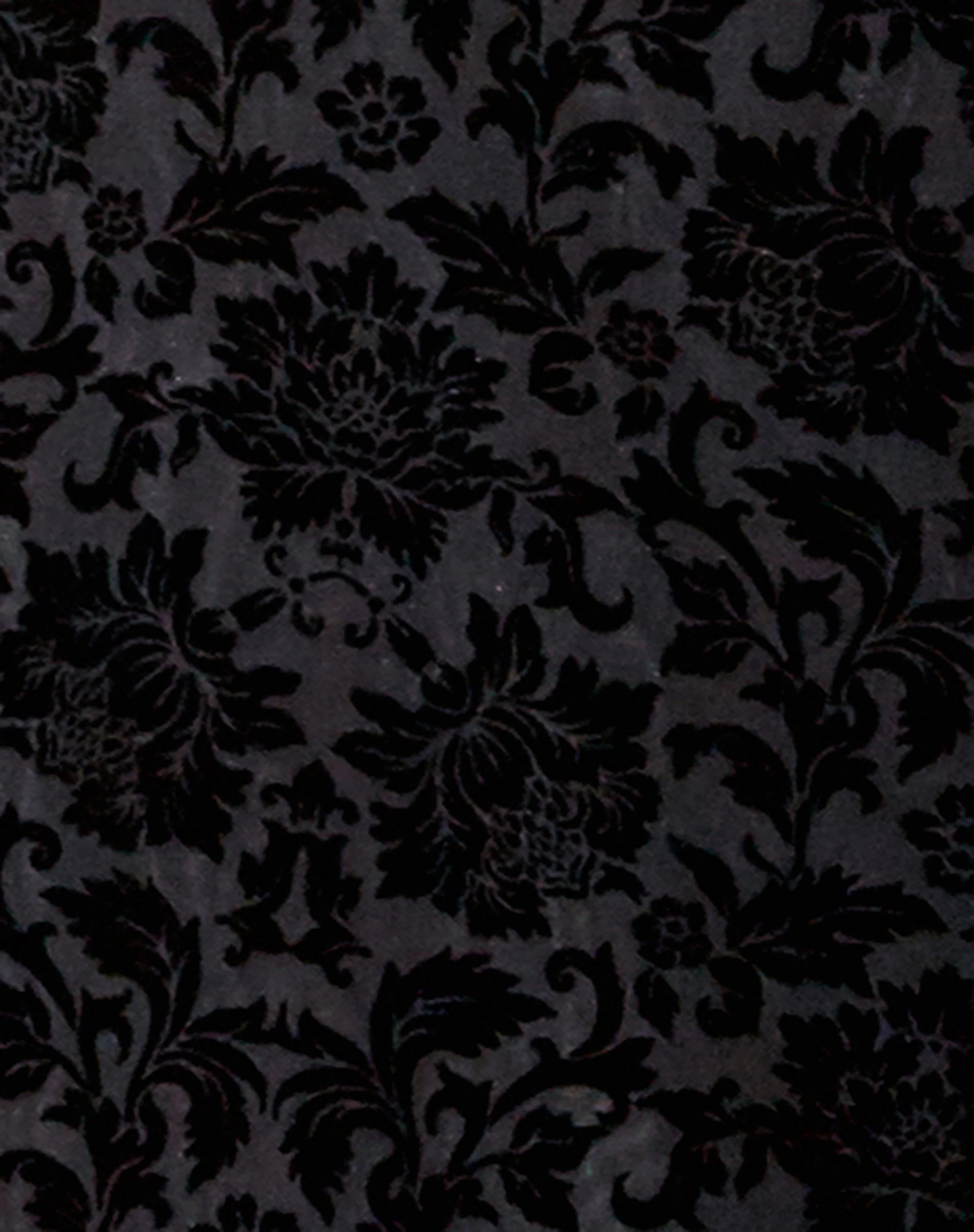 Rarita Midi Dress in Brocade Rose Flock Black - Image 5