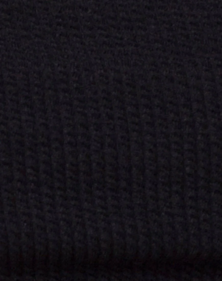 Rawlins Bikini Bottom in Crinkle Rib Black - Image 5