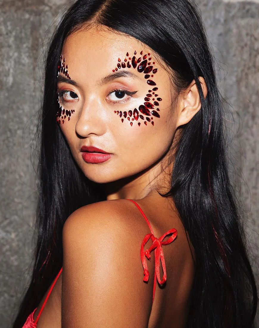 Red Diamond Face Jewel by Gypsy Shrine - Image 3