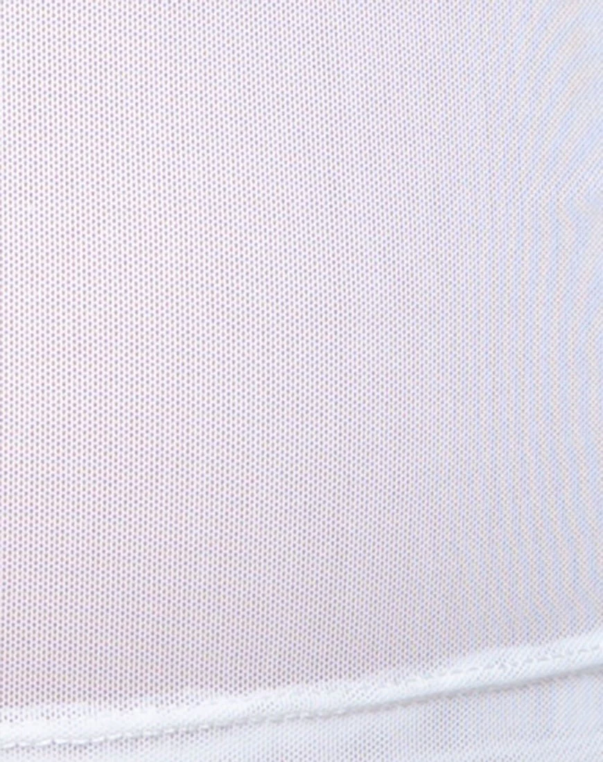 Rhala Crop Top in White Net - Image 6
