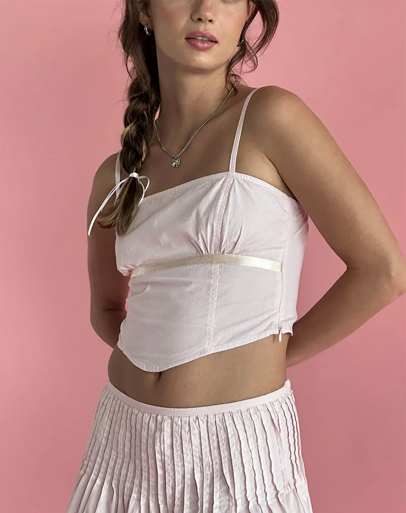 Riana Cami Top in Light Pink - Image 3