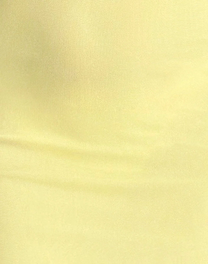 Ribka Midi Dress in Mesh Lemon - Image 4