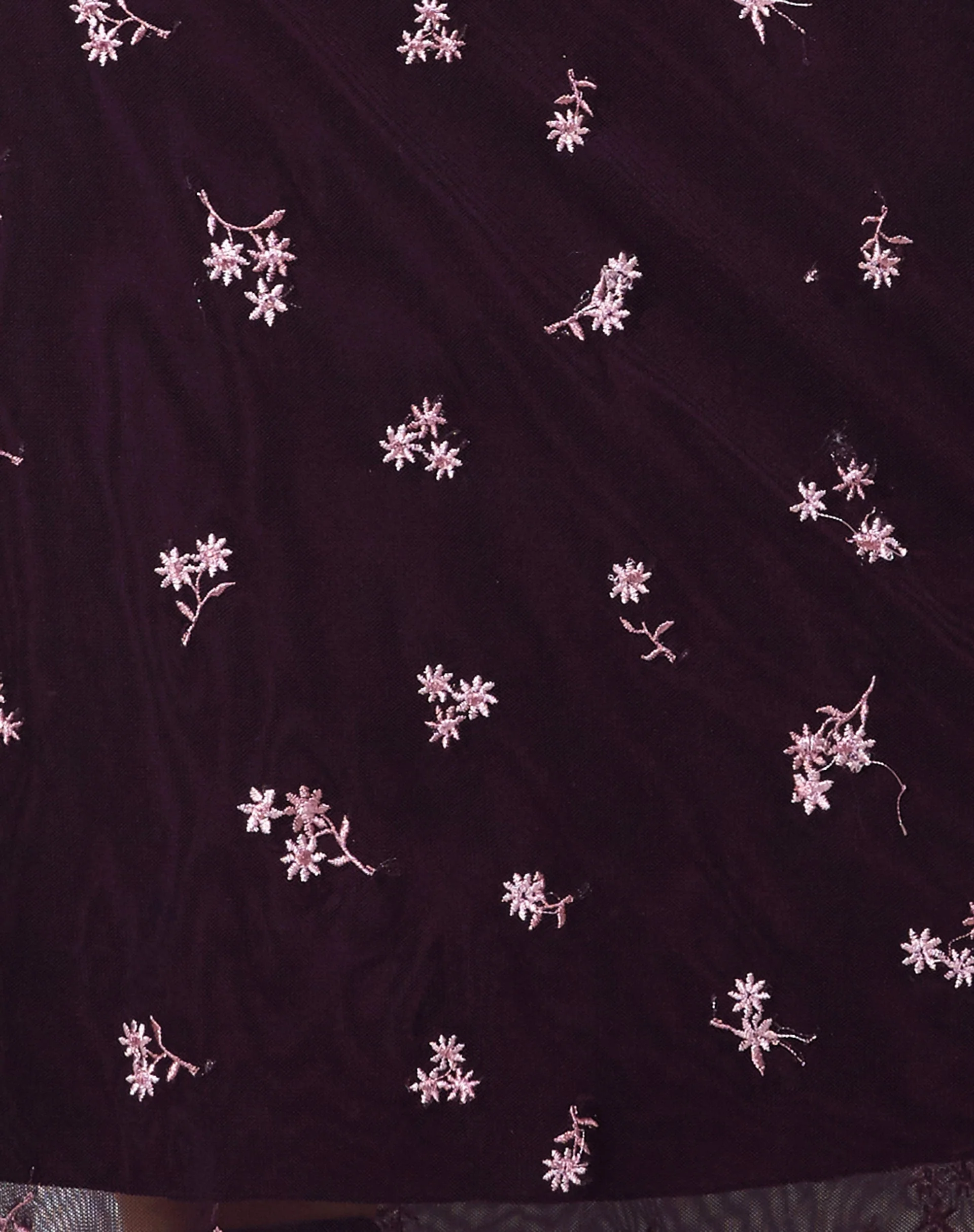 Rindu Maxi Skirt in Plum Daisy Embro - Image 5