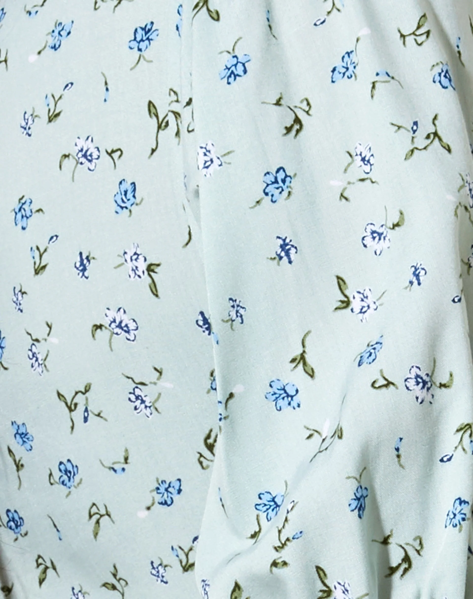 Romana Crop Top in Pretty Petal Green - Image 6