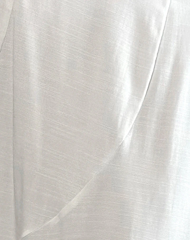 Rombe Seamed Fairy Maxi Skirt in Ivory - Image 7