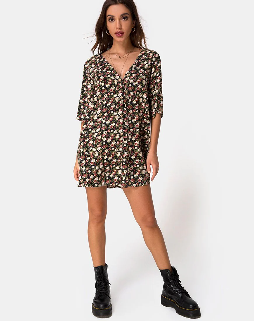 Rosella Swing Dress in Courtney Floral - Image 3