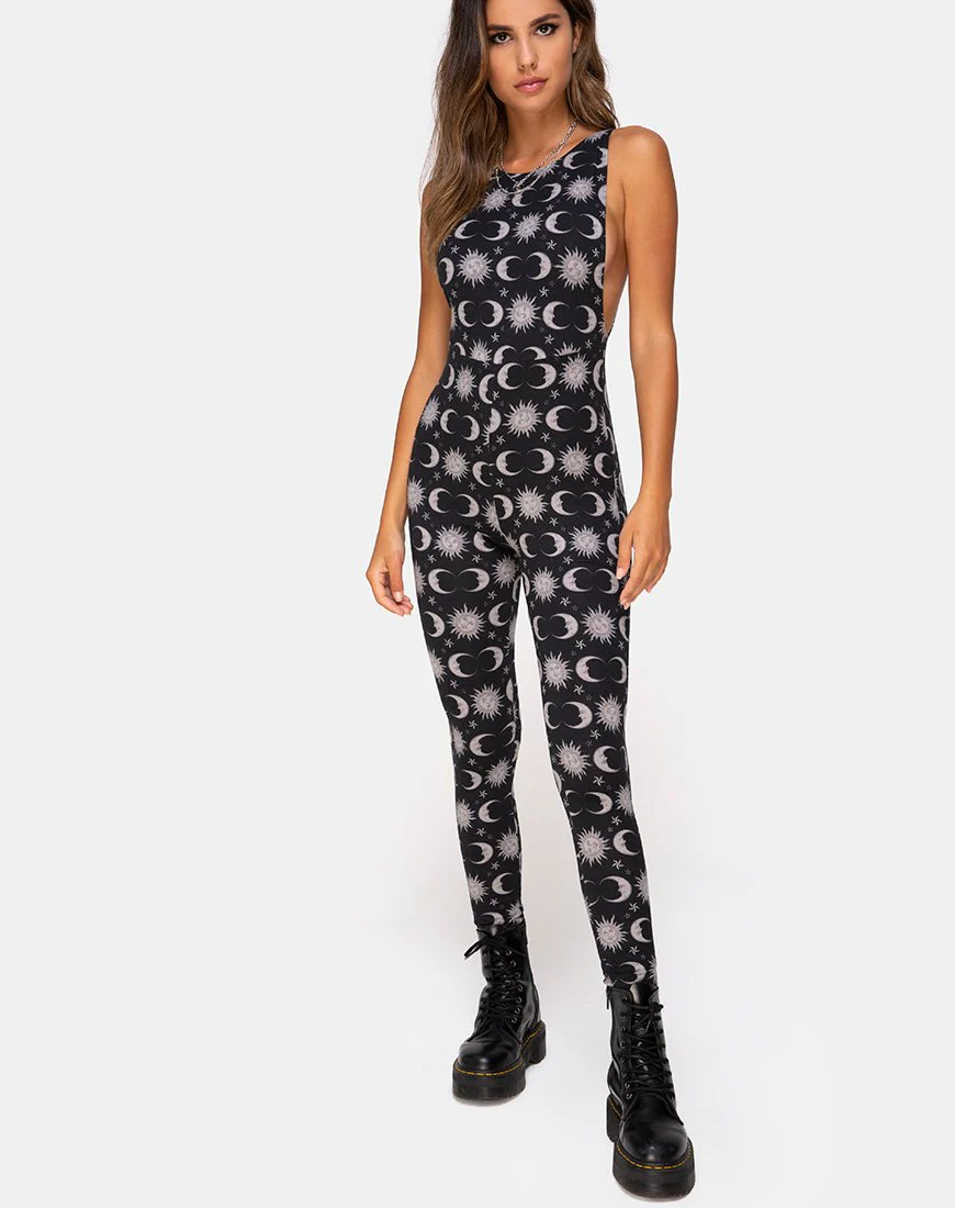 Ruika Unitard in Moonlight Black - Image 3
