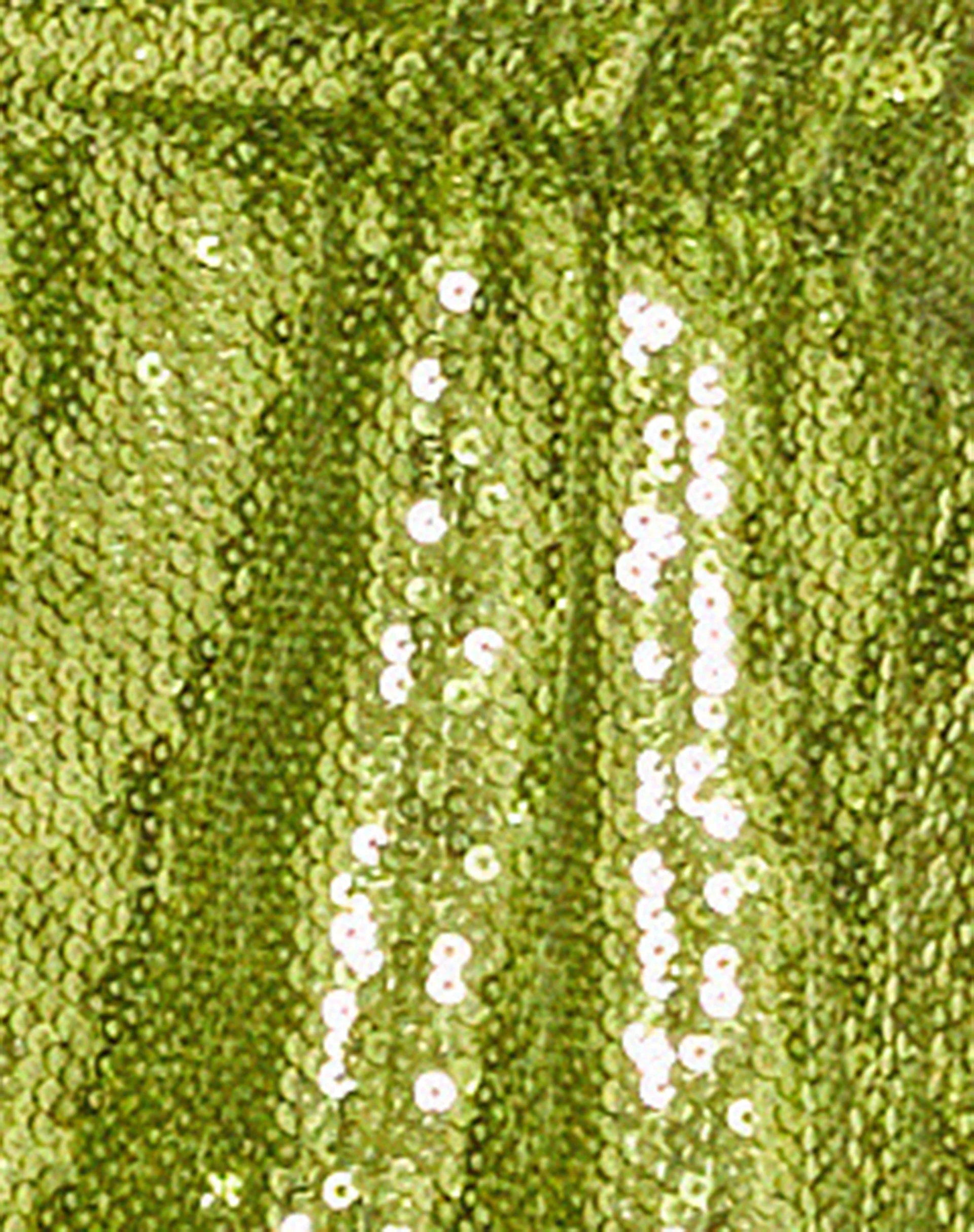 Runita Halter Top in Mini Sequin Lime Green - Image 6