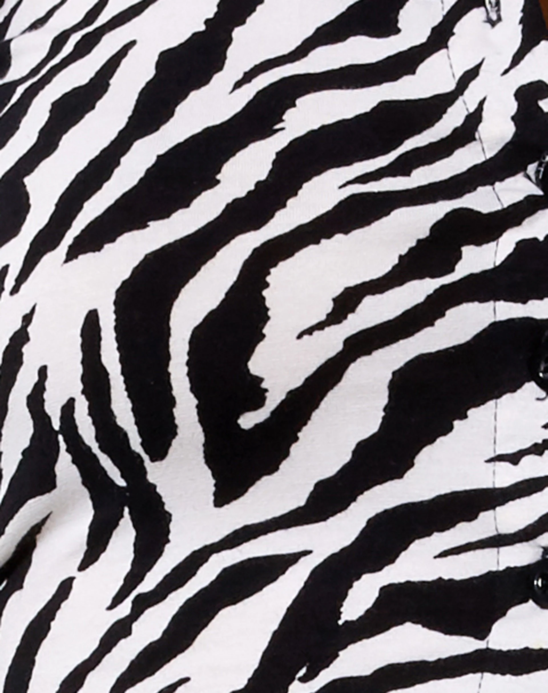 Ryals Crop Top in 90's Zebra - Image 6