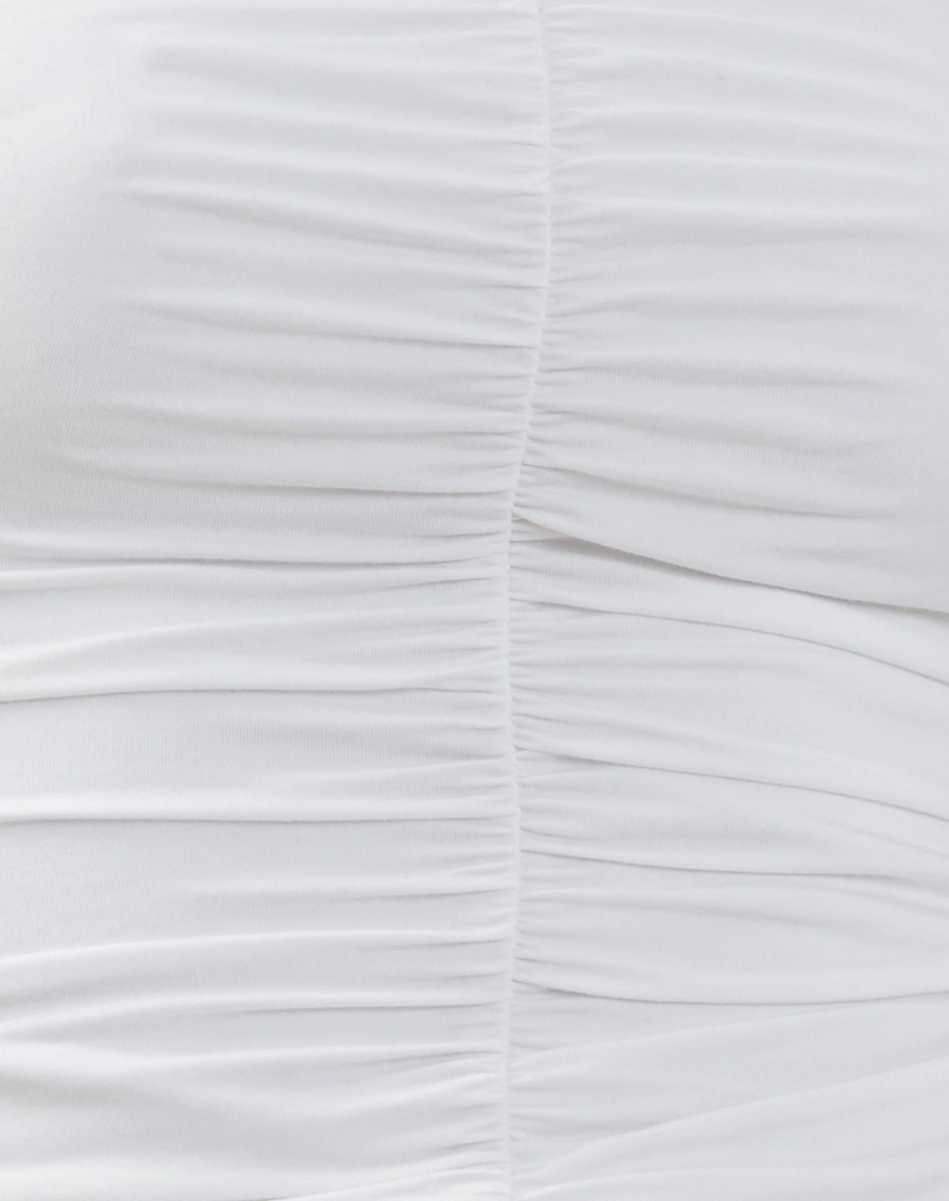 Sajna Ruched Bandeau Top in White - Image 7