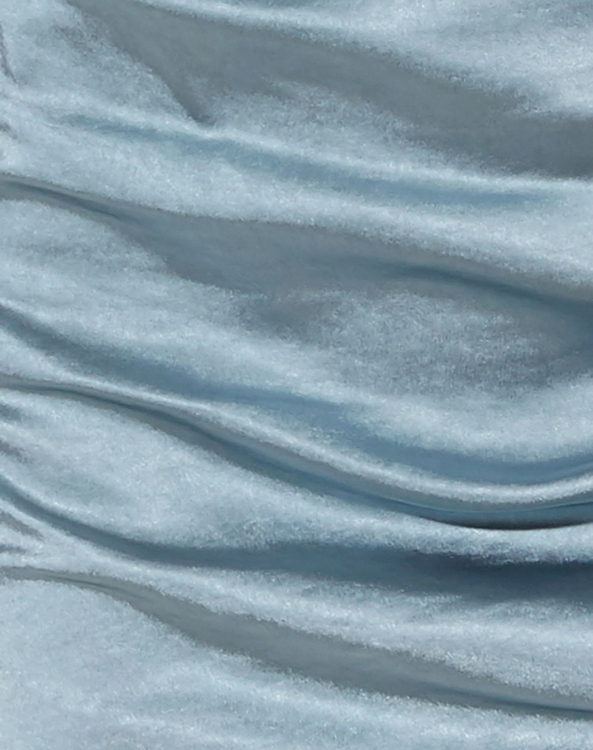 Sake Mini Skirt in Satin Light Blue - Image 5