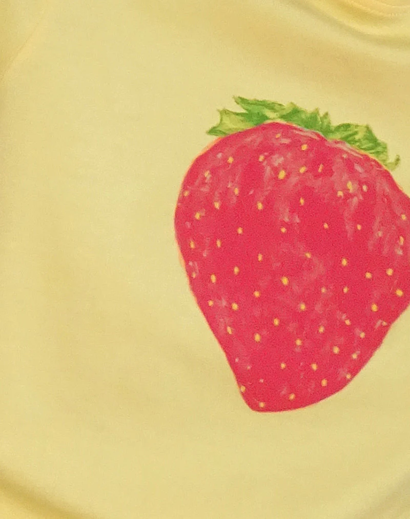 Saki Tee in Lemonade Oversized Strawberry - Image 7