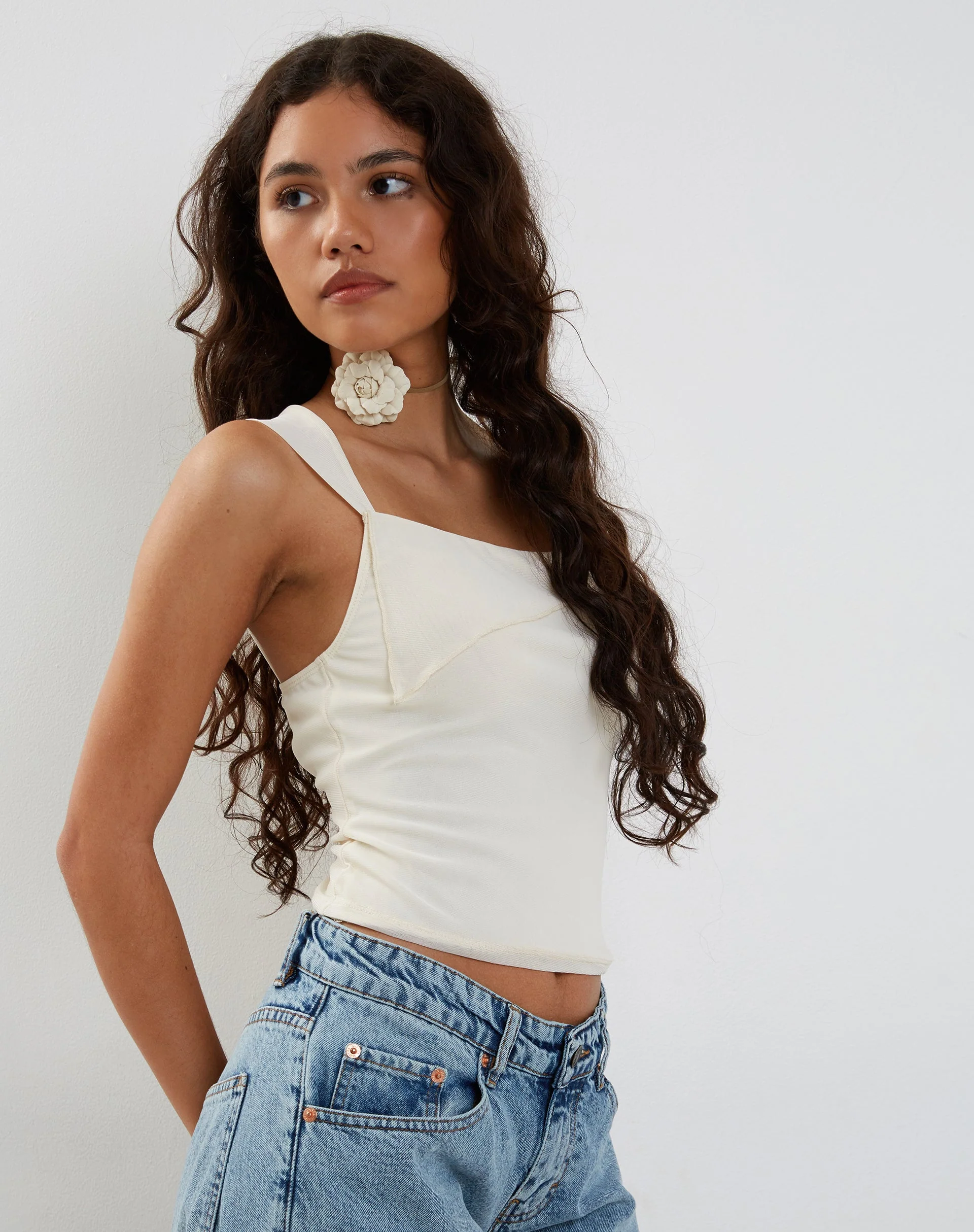 Sambu Top in Mesh Ivory - Image 5