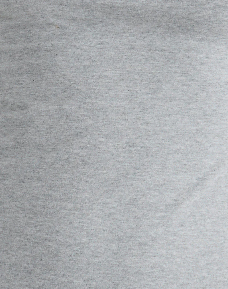 Samiya Mini Dress in Grey Marl - Image 5