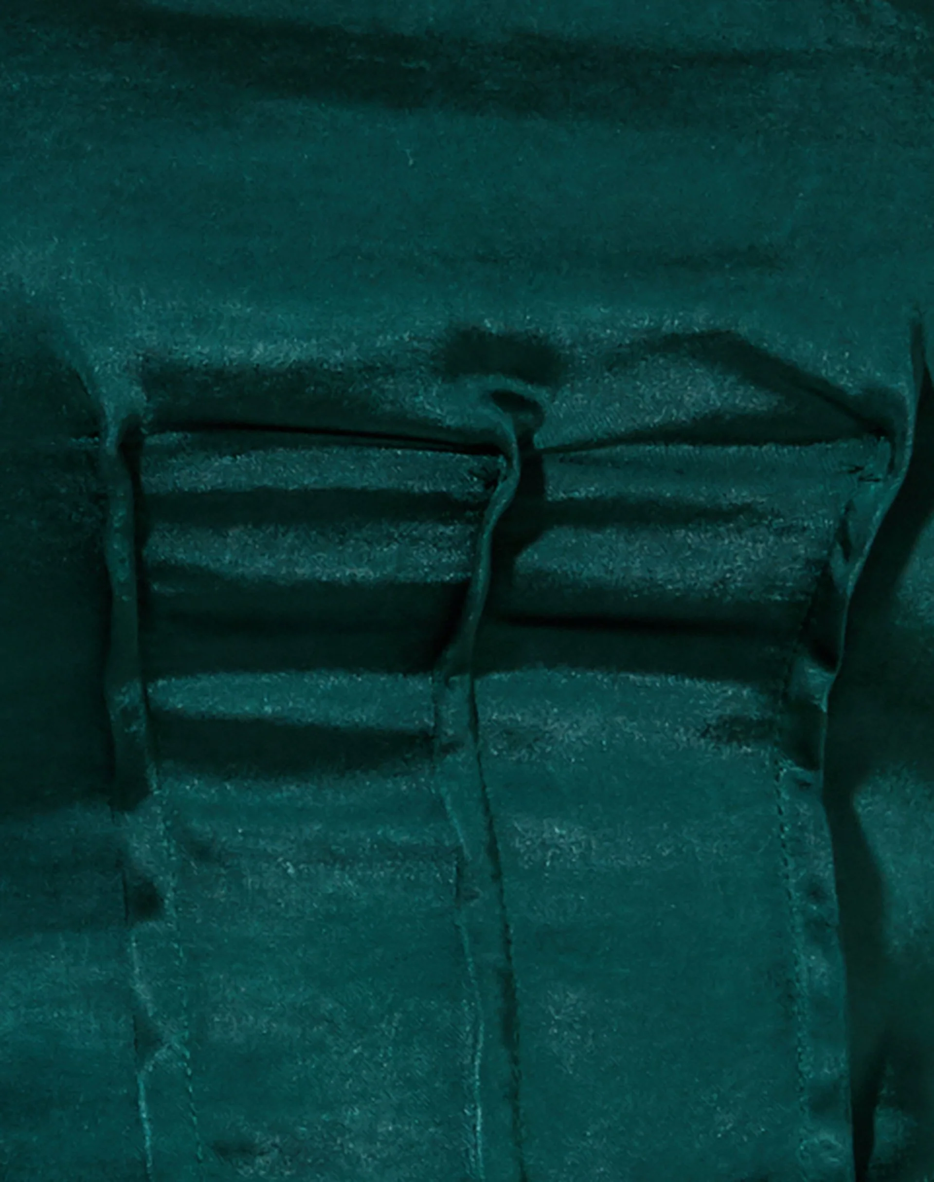 Sanja Bandeau Top in Satin Forest Green - Image 5