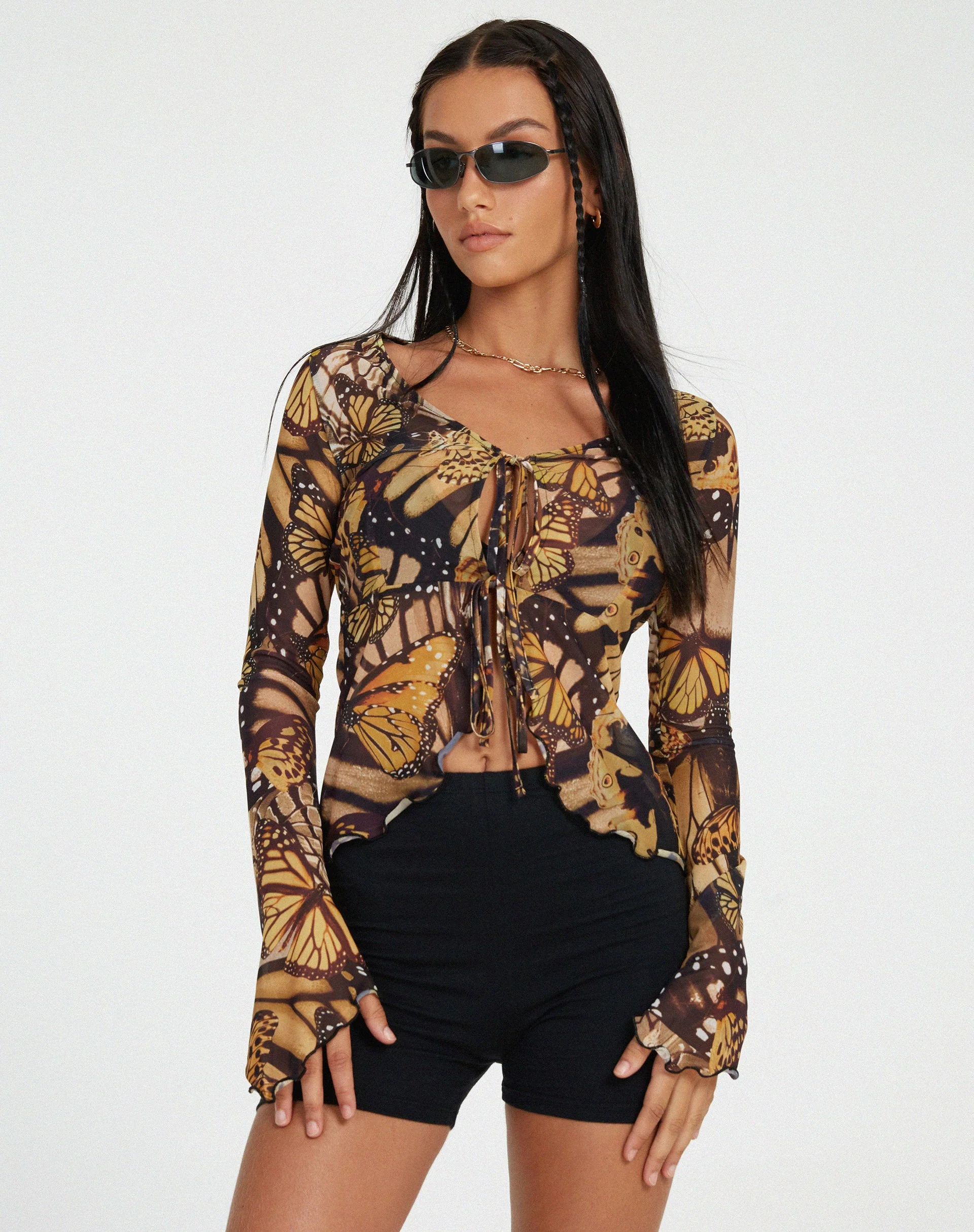 Sansa Cardi in Butterfly Gold - Image 2