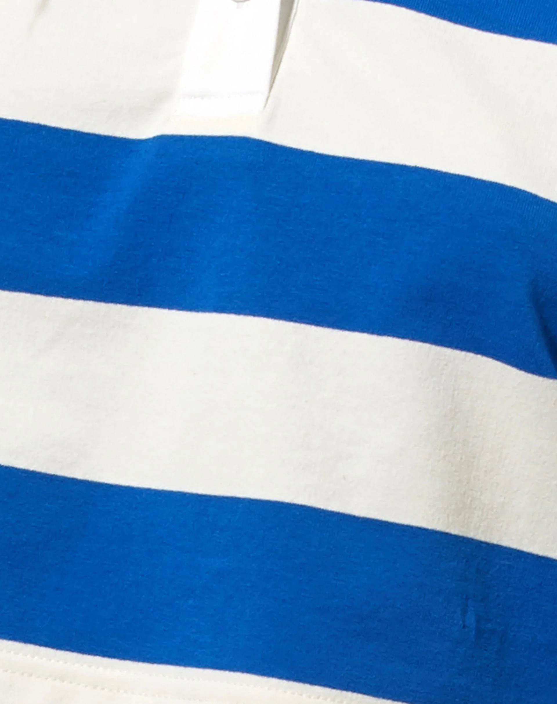 Sarin Polo Top in Stripe Ivory and Blue - Image 6