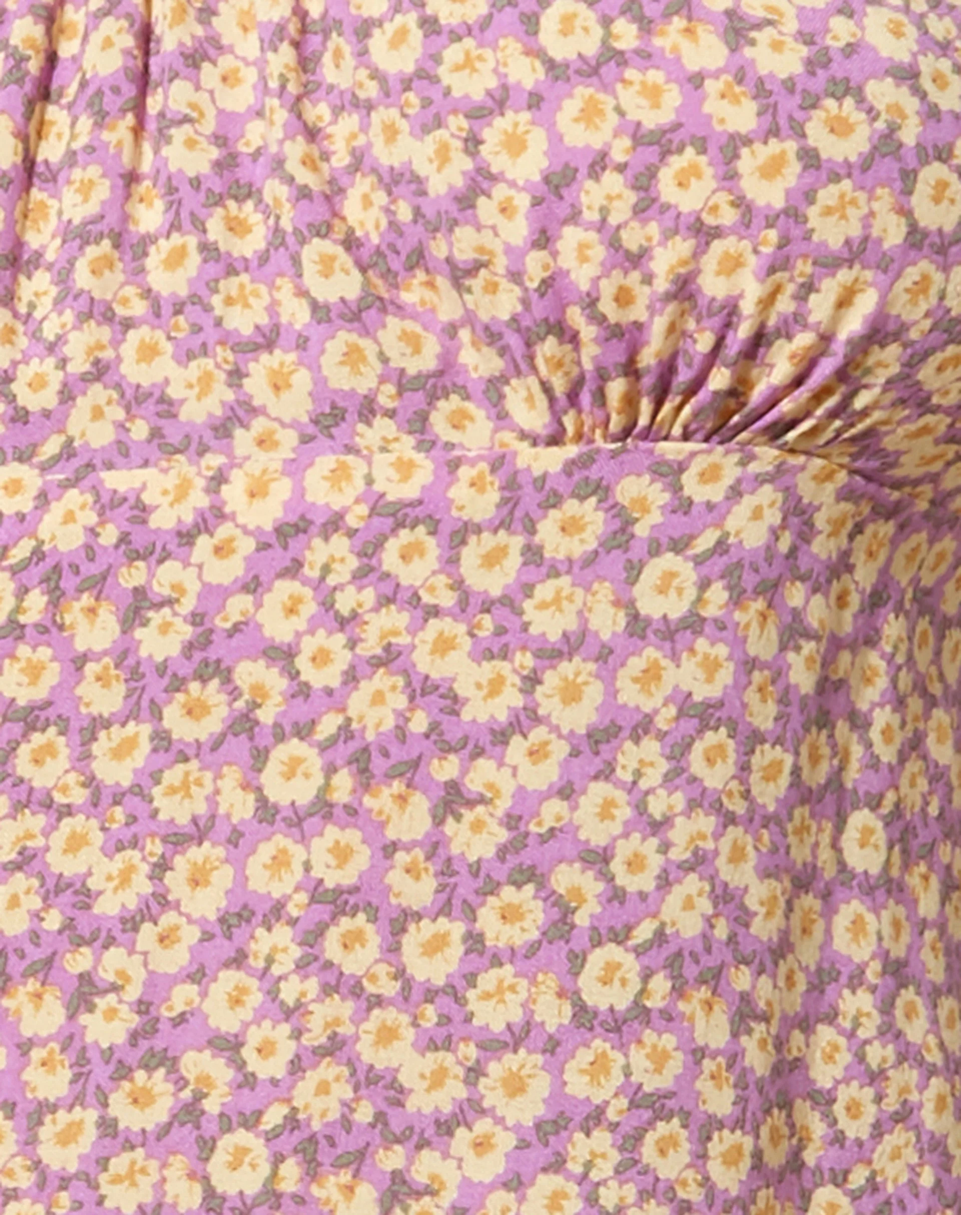 Sasi Mini Dress in Flower Fun Lilac Lemon - Image 6