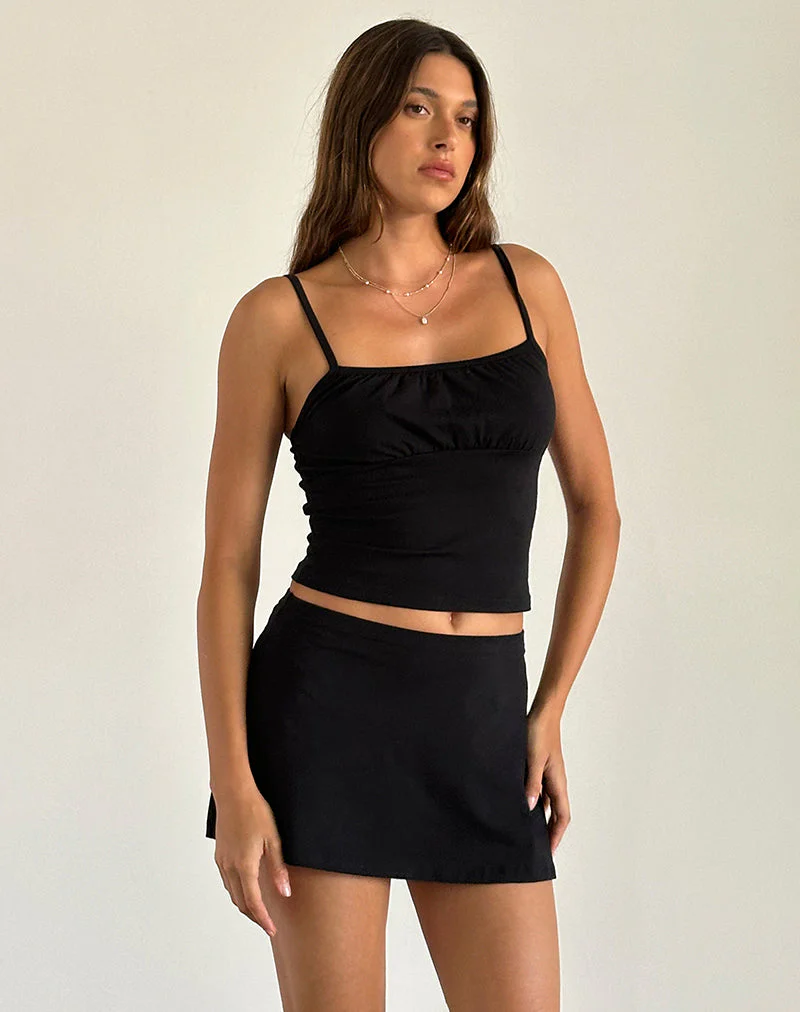 Sasya Cami Top in Black - Image 3
