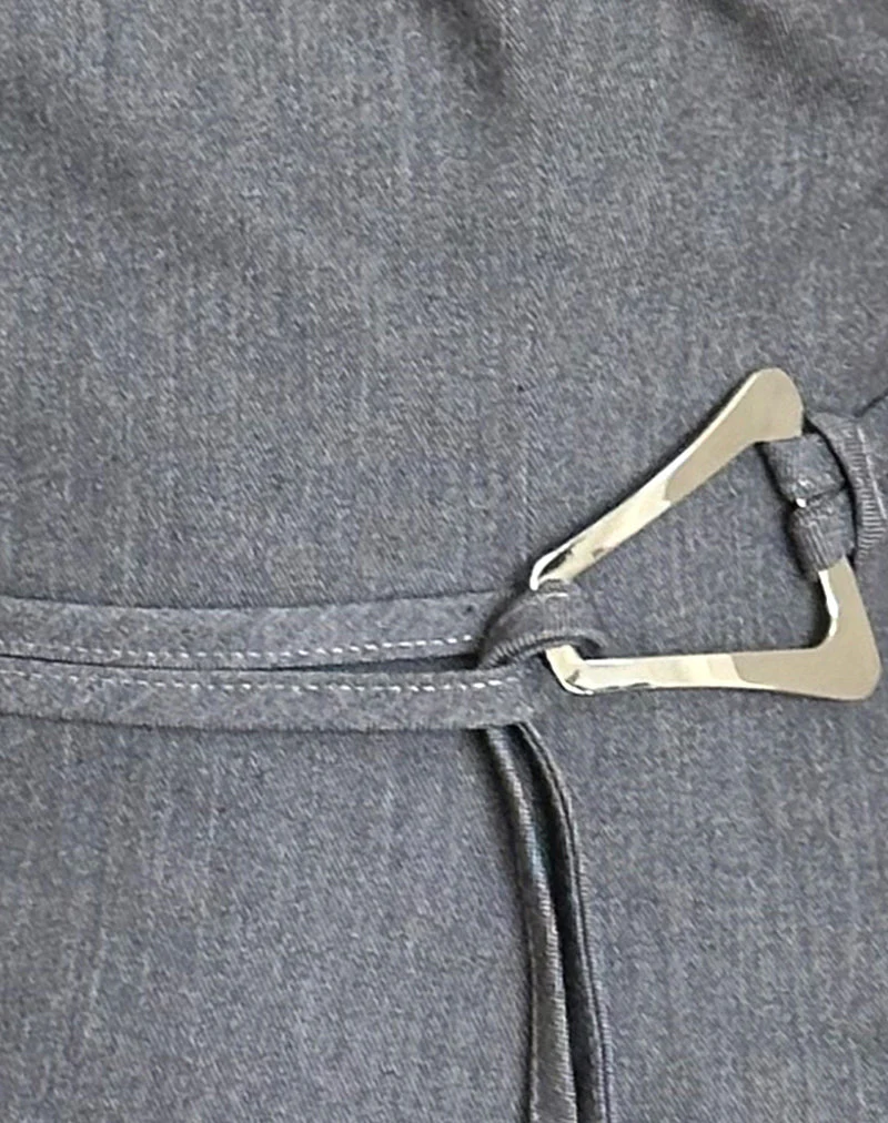 Sayaka One Shoulder Top in Tailoring Charcoal - Image 5