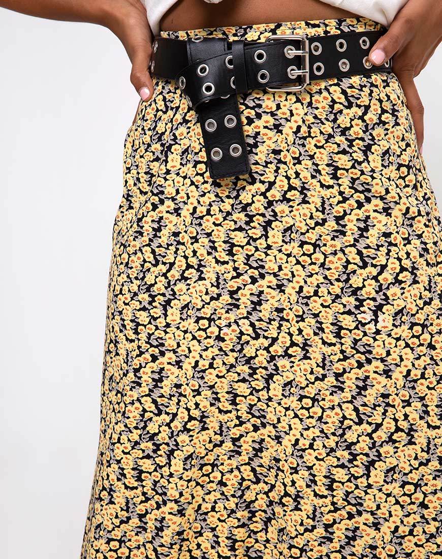 Sayan Skirt in Mini Bloom Yellow - Image 4