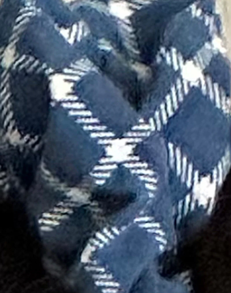 Scrunchie in Navy Tartan - Image 4