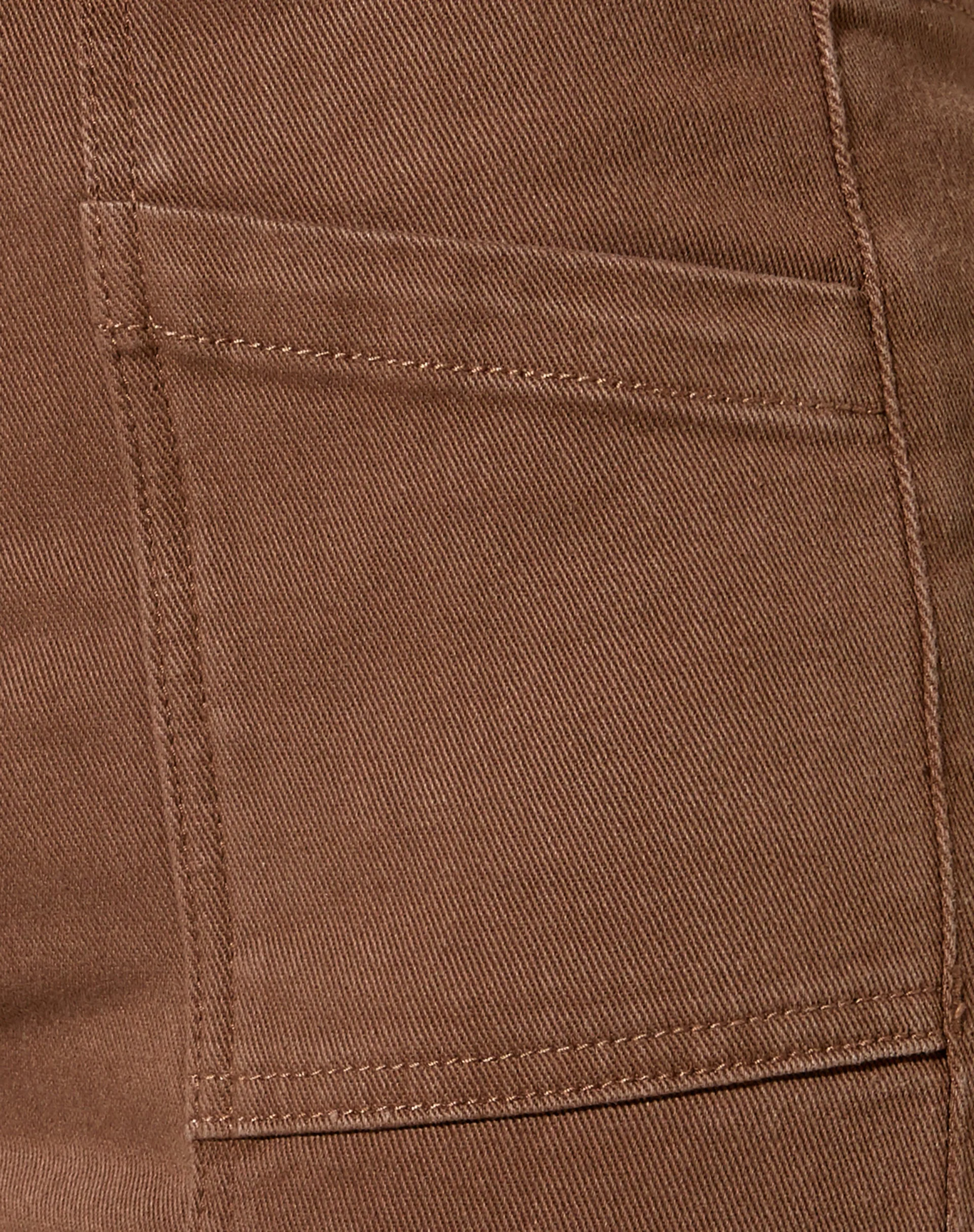 Seam Split Jeans in Rich Brown - Image 6