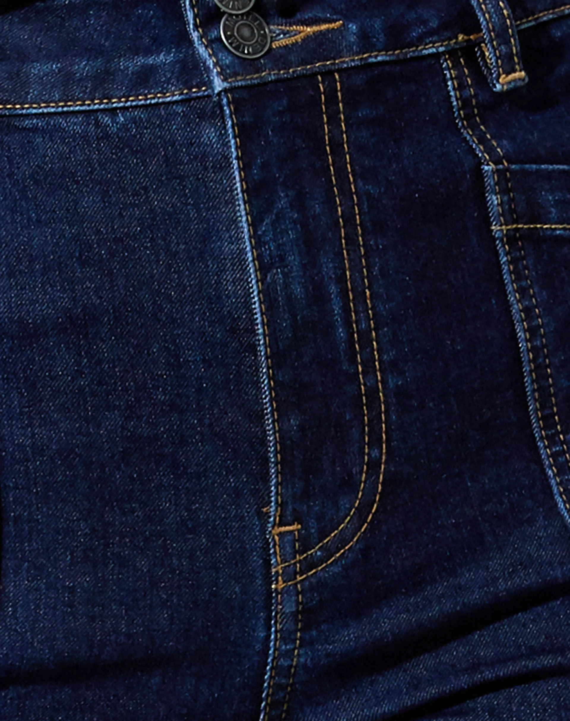 Seam Split Jeans in Indigo Blue - Image 7