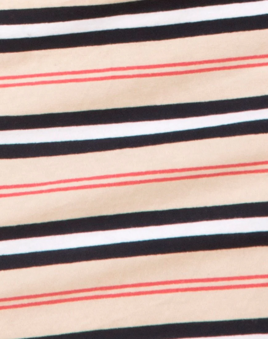 Selah Bodycon Dress in Classic Stripe Horizontal - Image 6