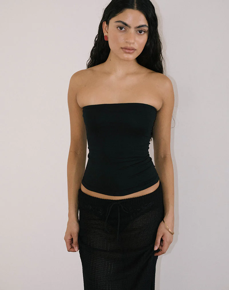 Shaelo Bandeau Top in Black - Image 5