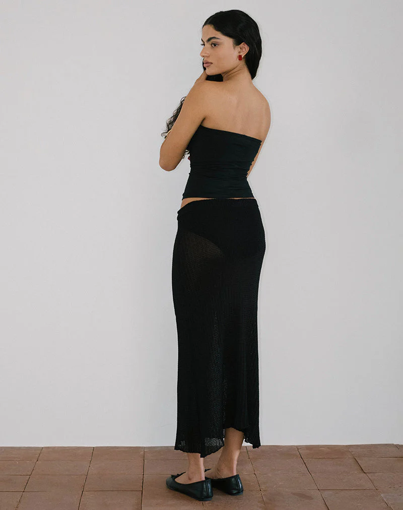 Shaelo Bandeau Top in Black - Image 6
