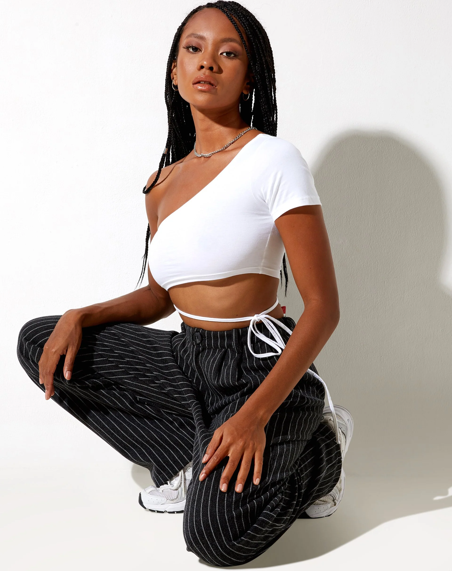 Shanon Crop Top in White - Image 4