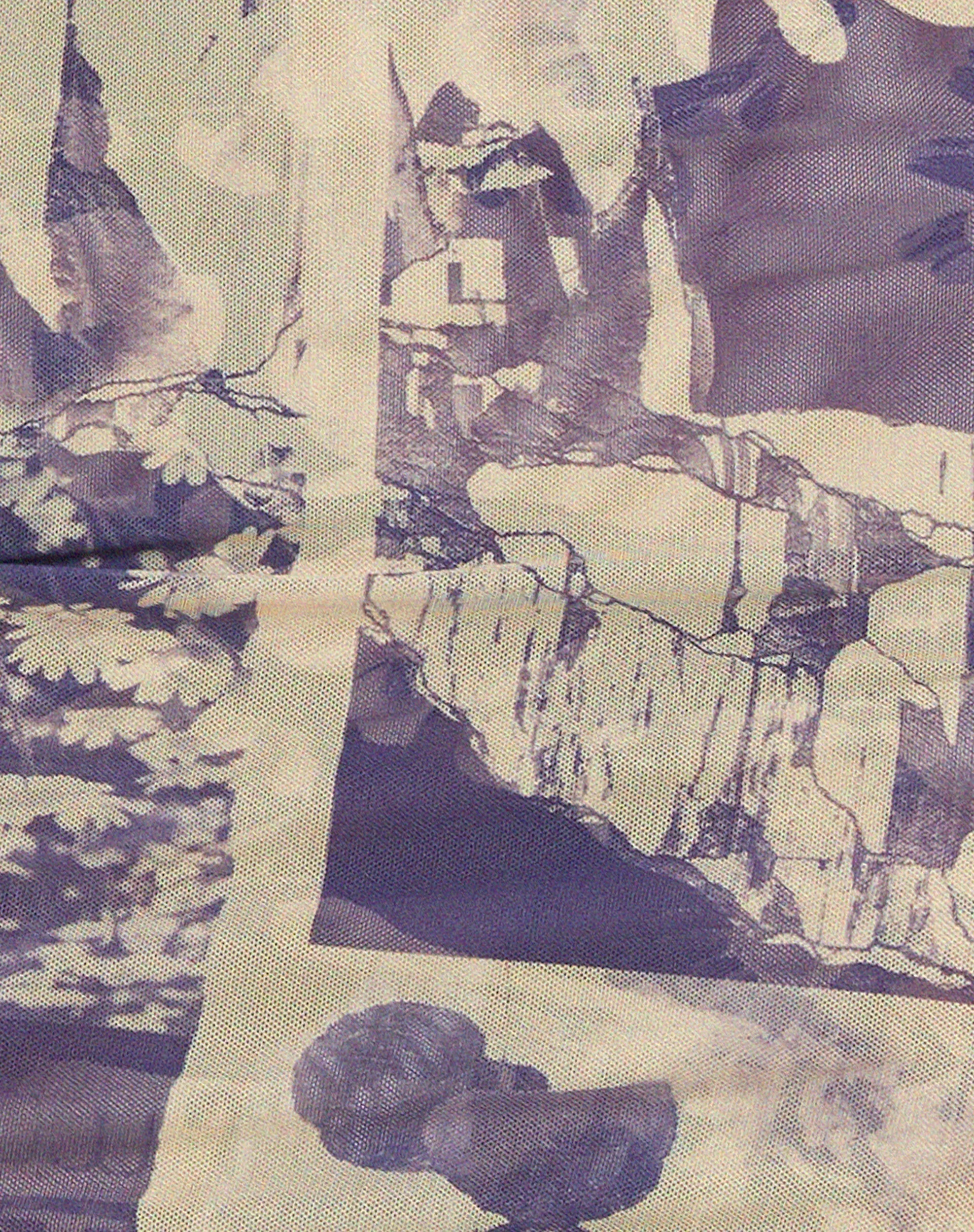 Shinura Printed Mini Dress in Collage Floral Shadow Purple - Image 7