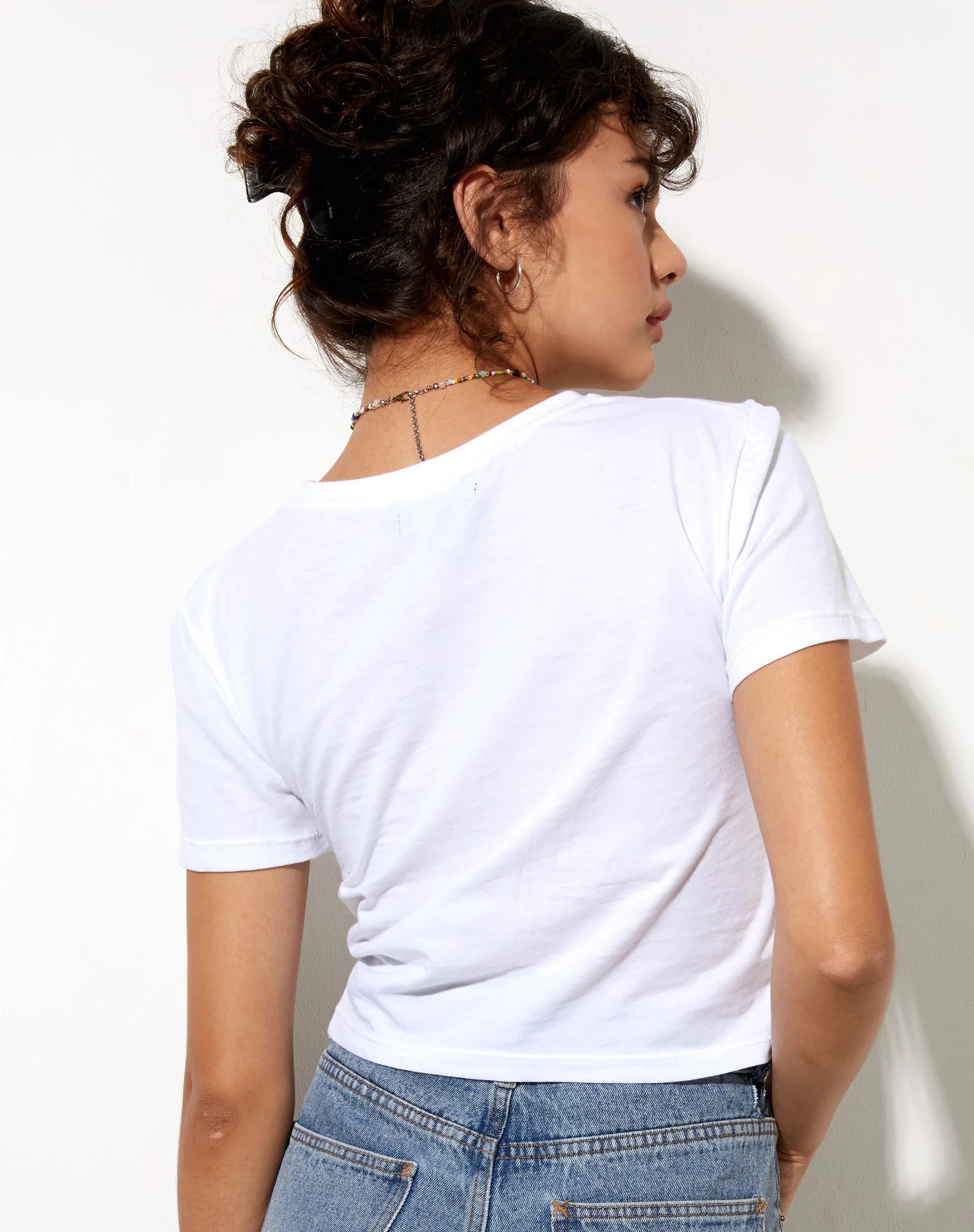 Shrunk Tee in White Don't Stress Do Your Best - Image 2