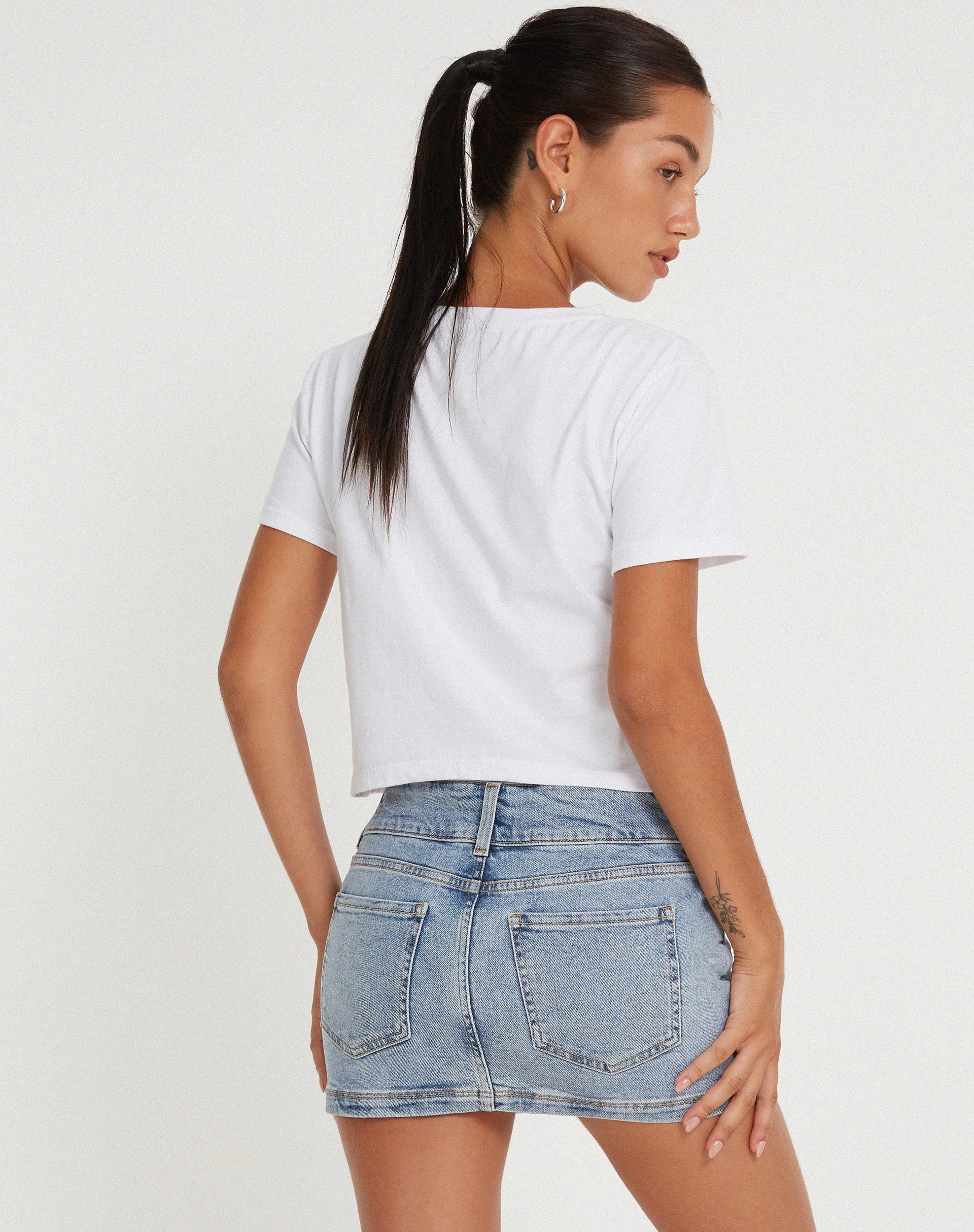 Shrunk Tee in White You Give Me The Ick - Image 2