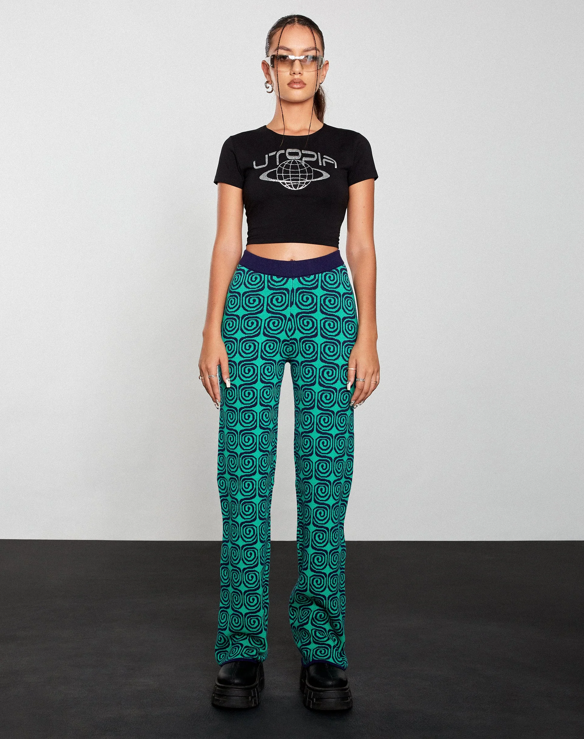 Shrunken Tee in Black Utopia - Image 6