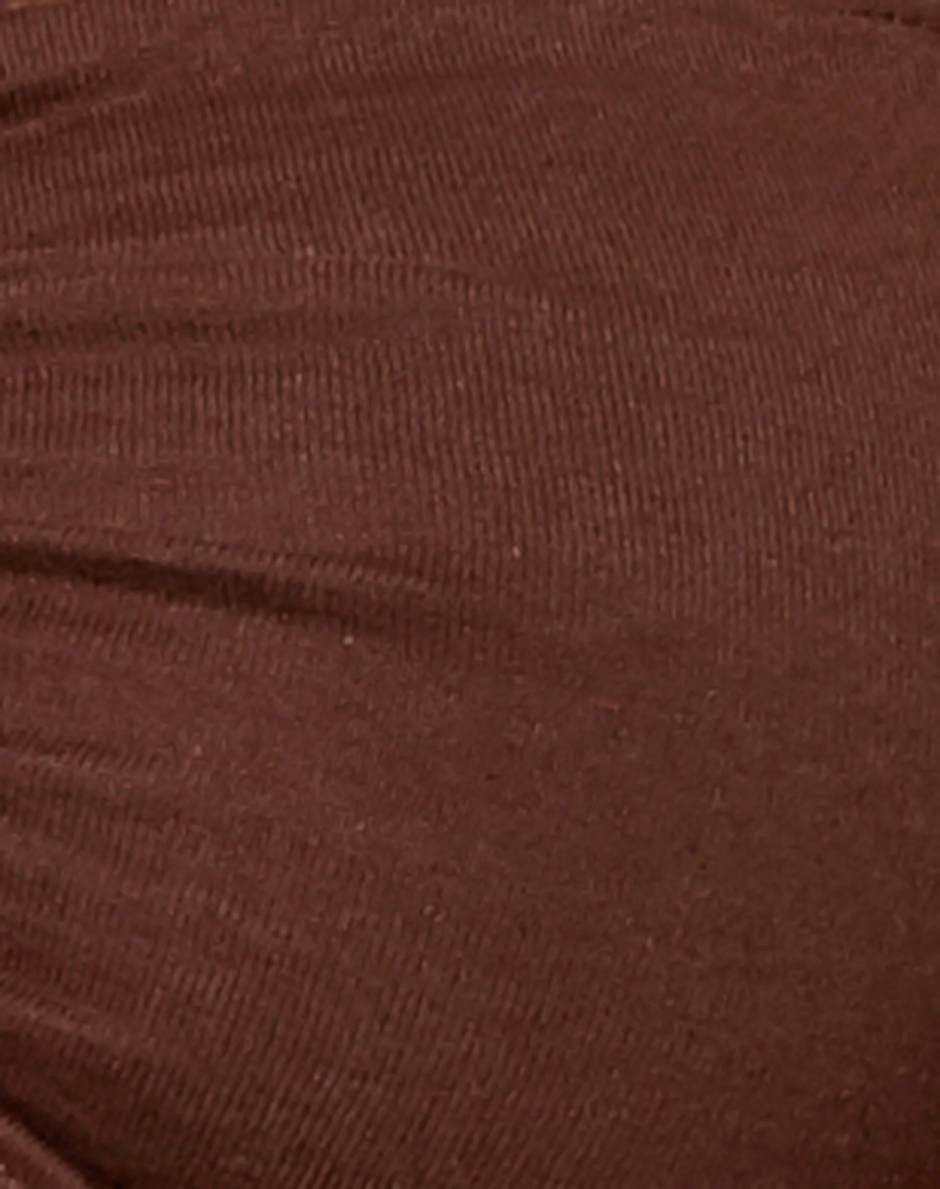 Shuji Crop Top in Lycra Deep Mahogany - Image 5
