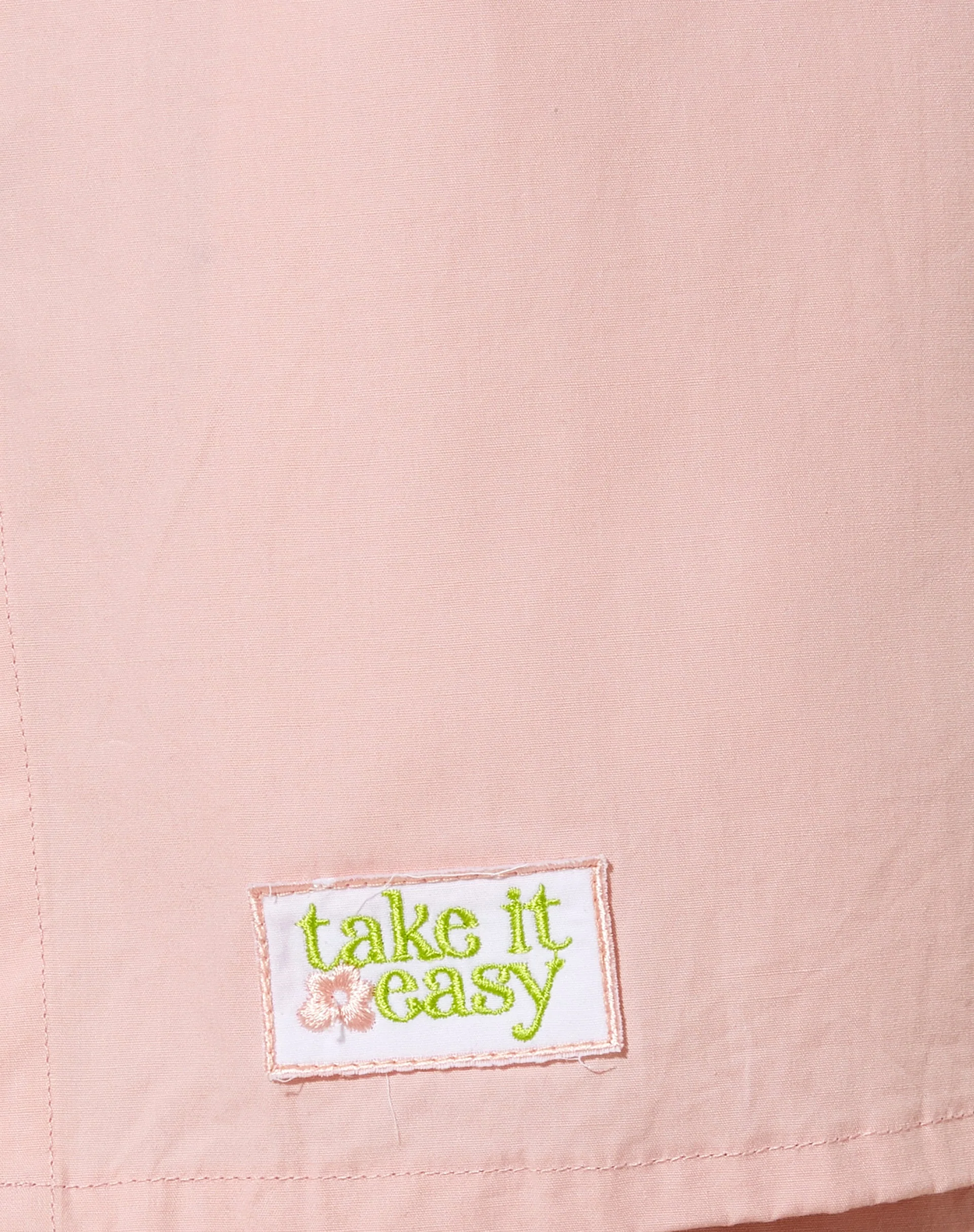 Smita Shirt in Poplin Pink Lady Take It Easy - Image 6