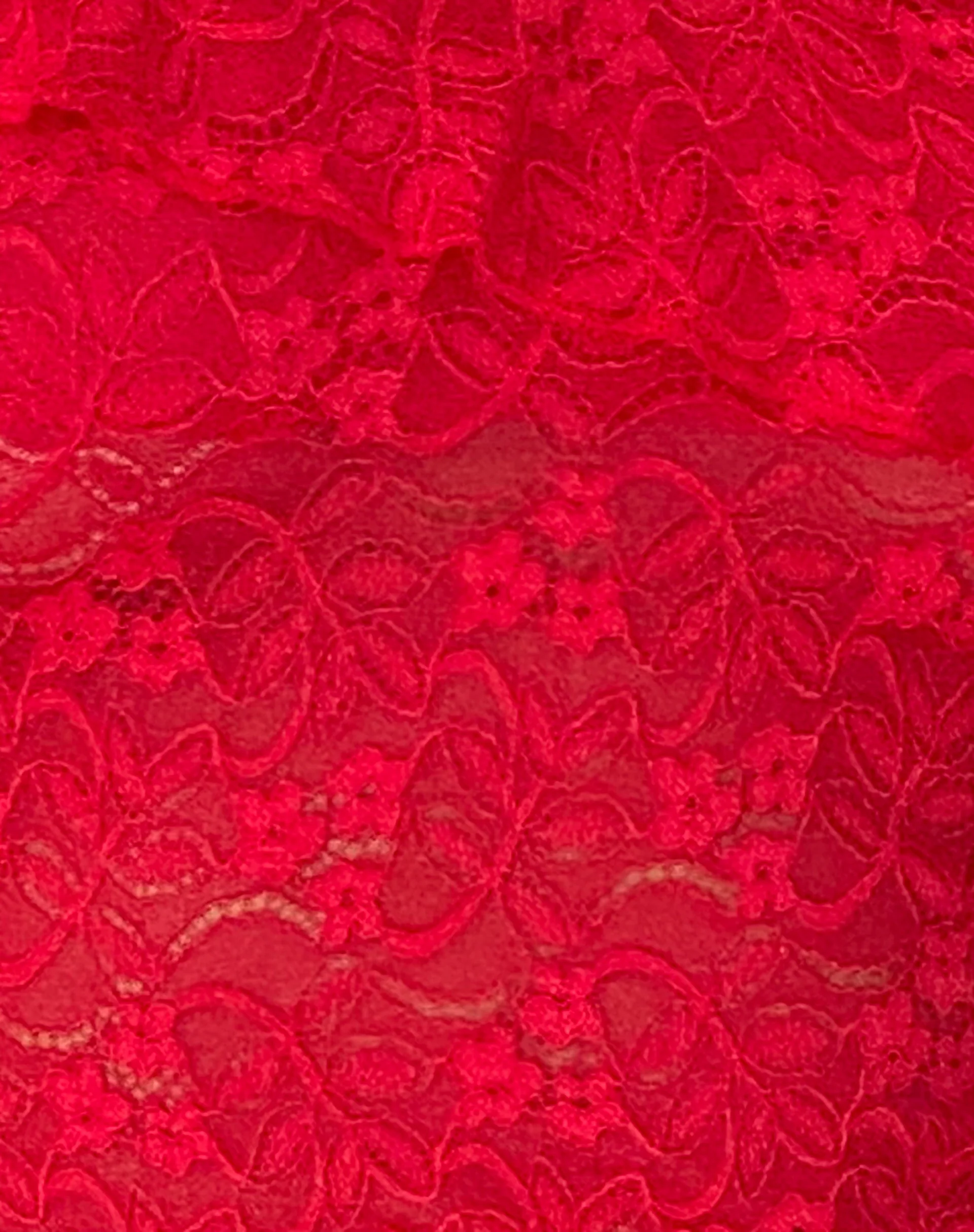 Soka Bardot Frill Top in Red Lace - Image 6