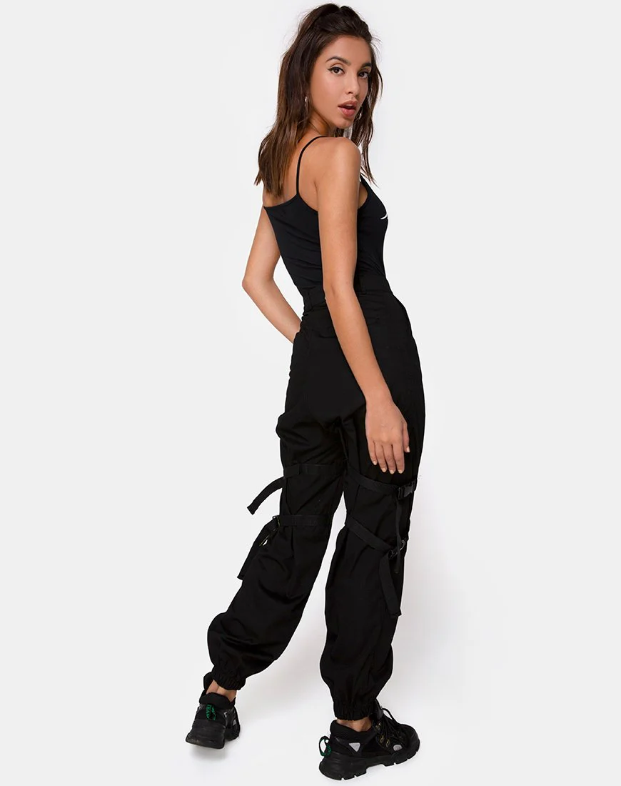 Solemo Bodice in Black with White Tribal - Image 4